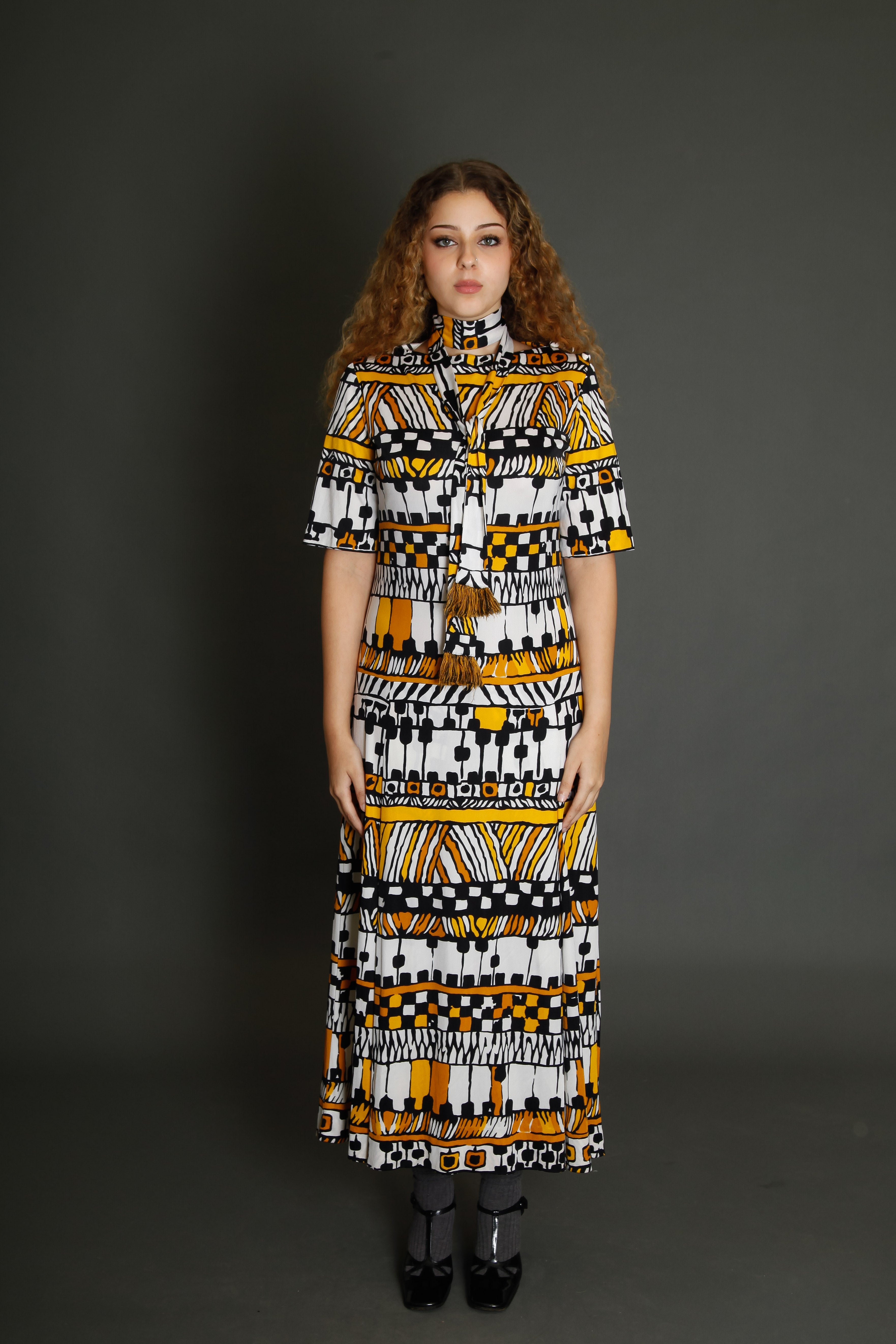 70s Tricosa Jersey Long Dress
