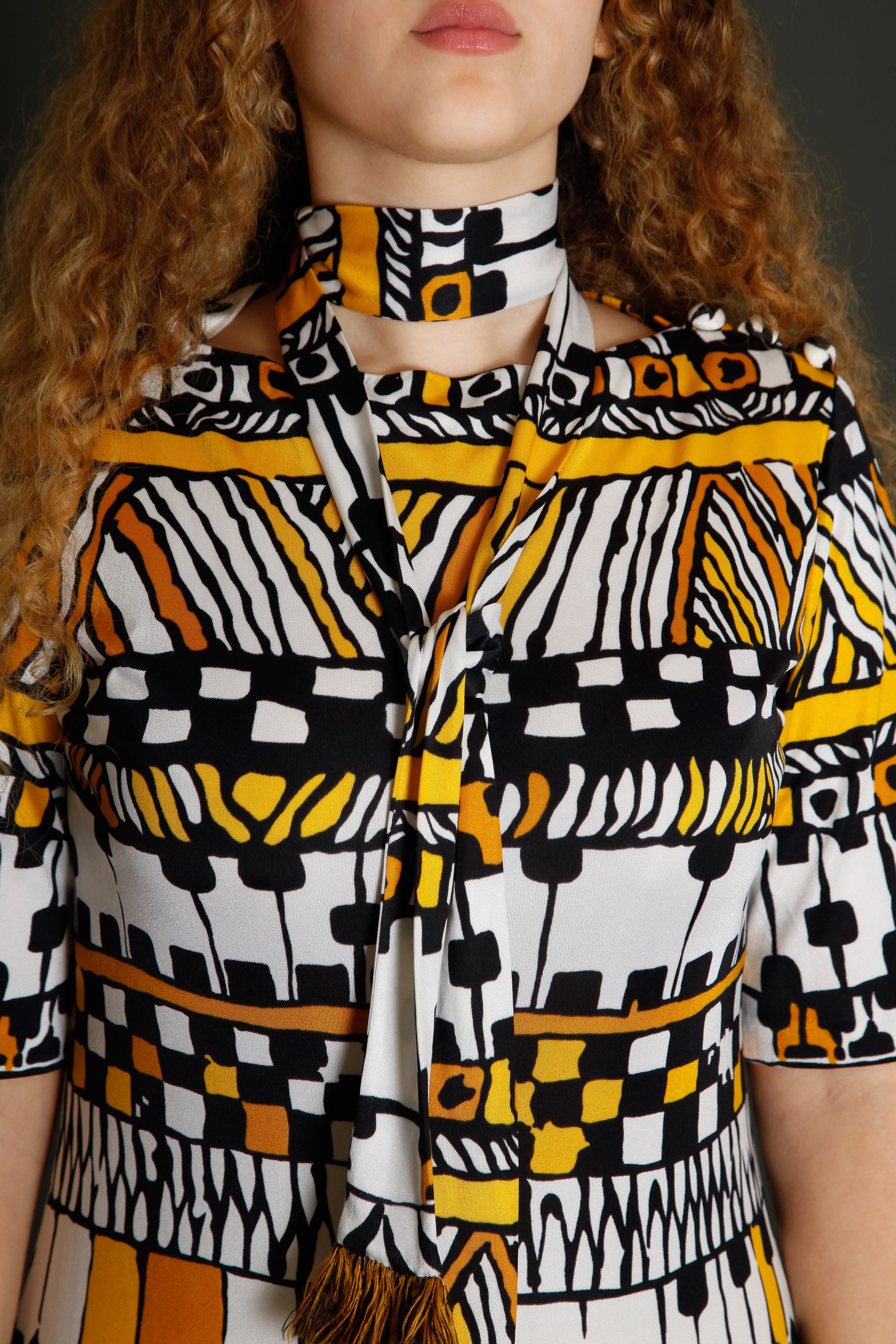 70s Tricosa Jersey Long Dress