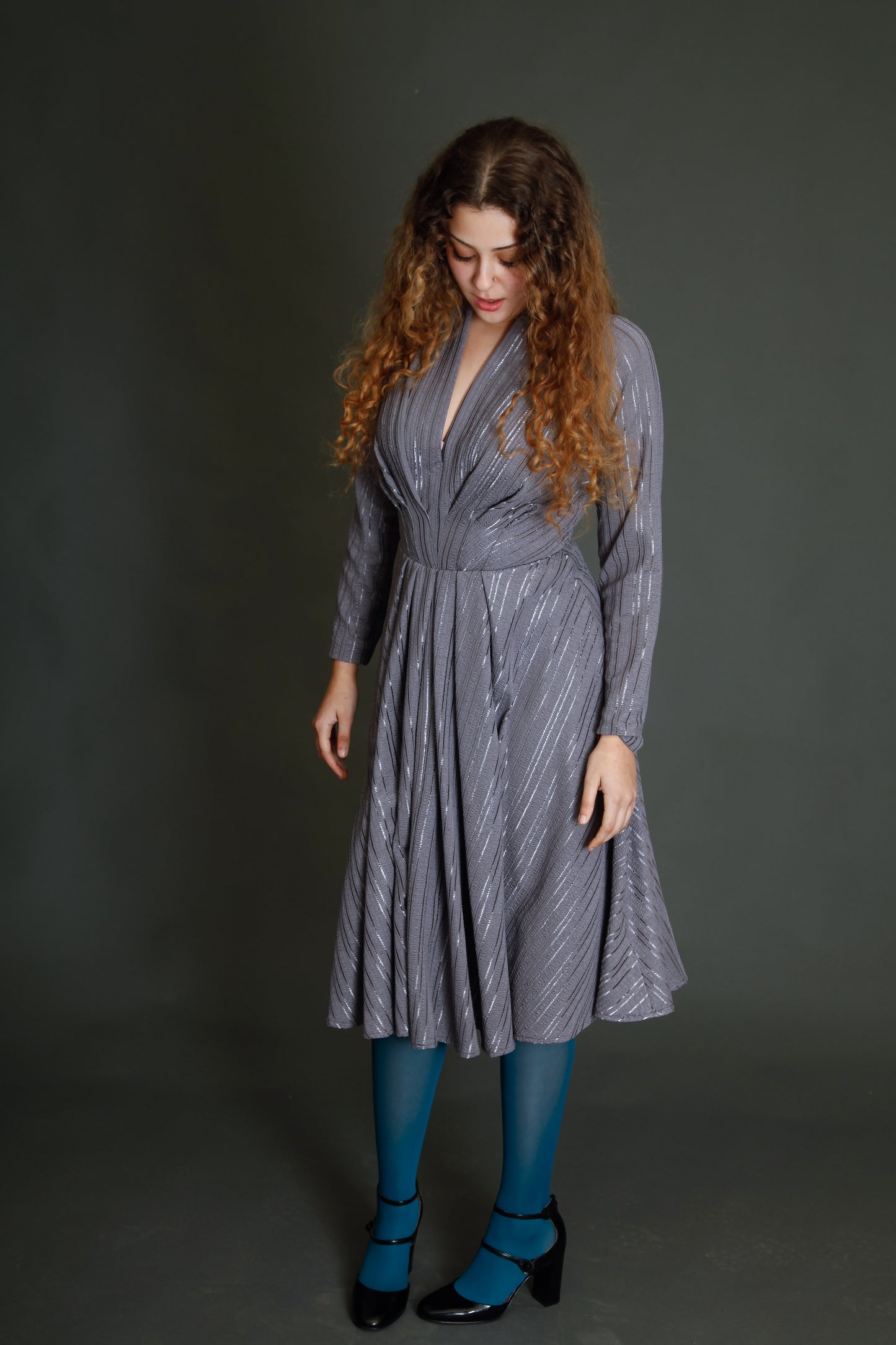 Schubette 70s Jersey Disco Diva Dress
