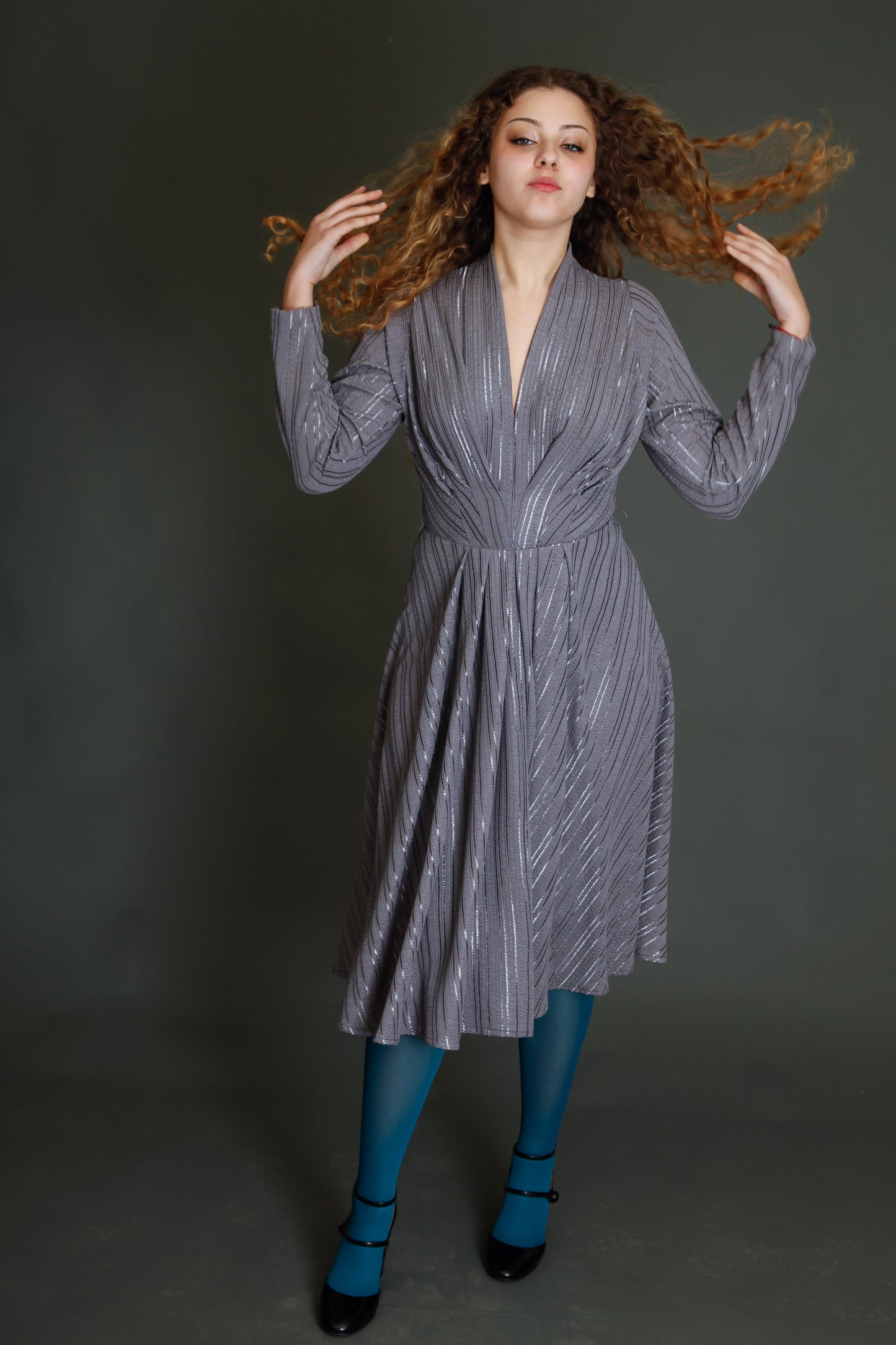 Schubette 70s Jersey Disco Diva Dress
