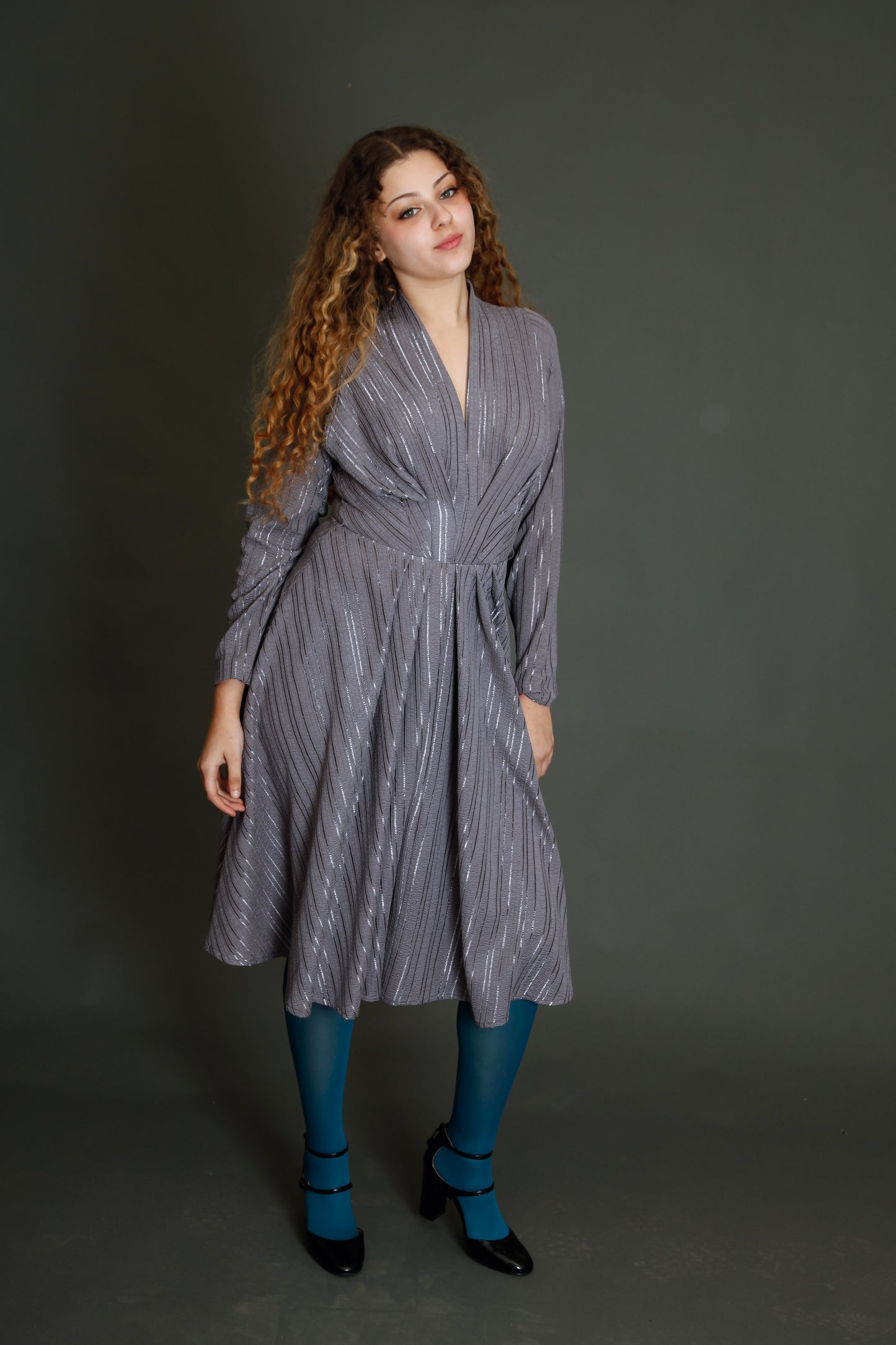 Schubette 70s Jersey Disco Diva Dress