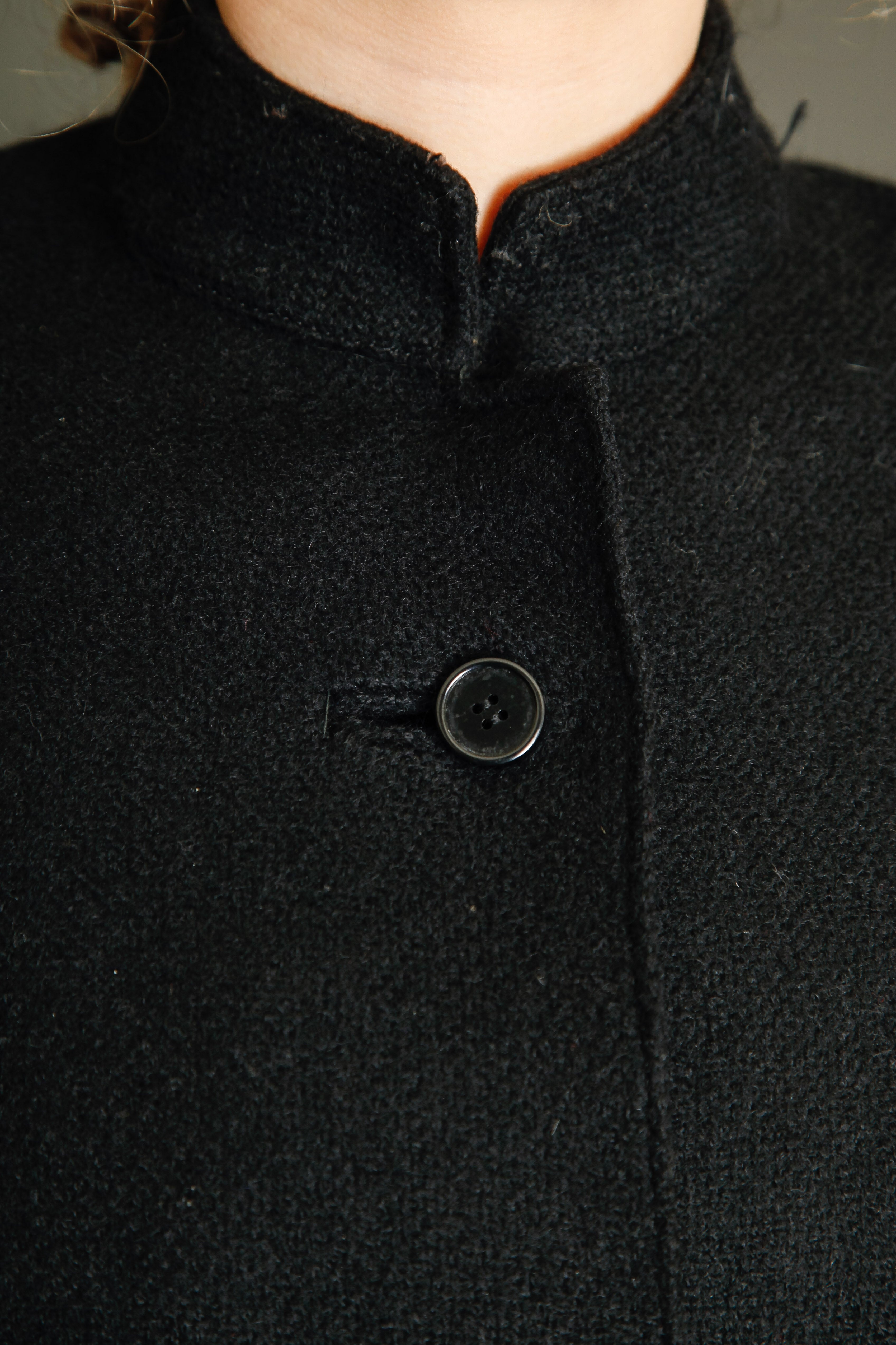 Late 40s Sartorial  Wool Black Cape