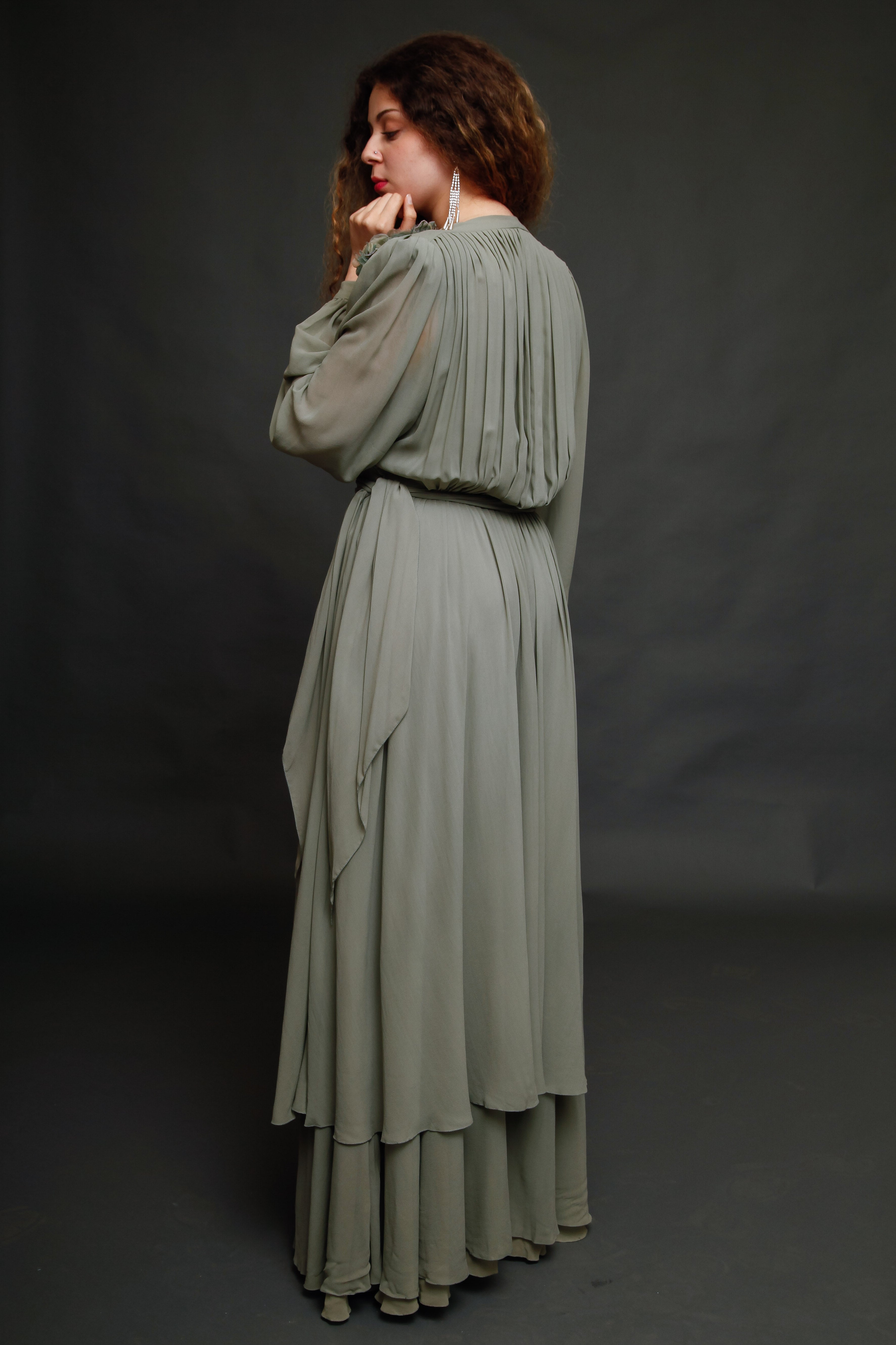 Late 70s Jean-Louis Scherrer Evening Gown