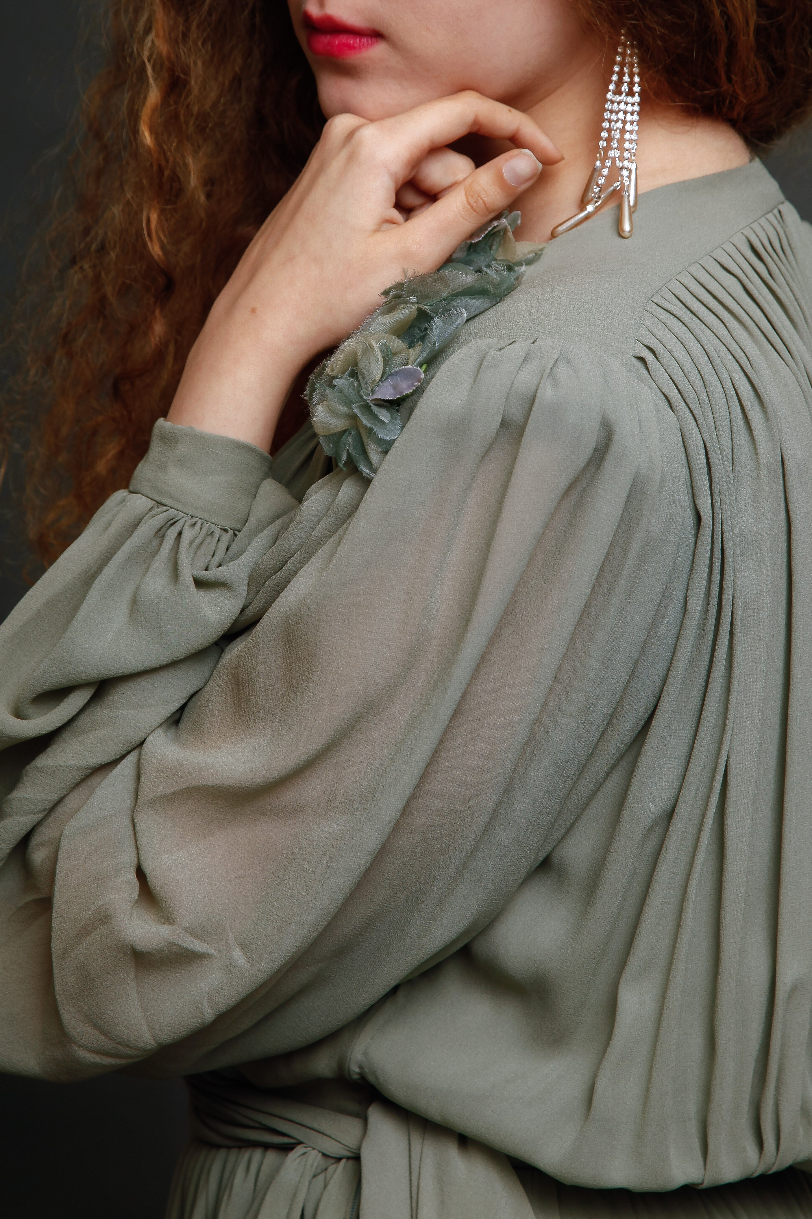 Late 70s Jean-Louis Scherrer Evening Gown