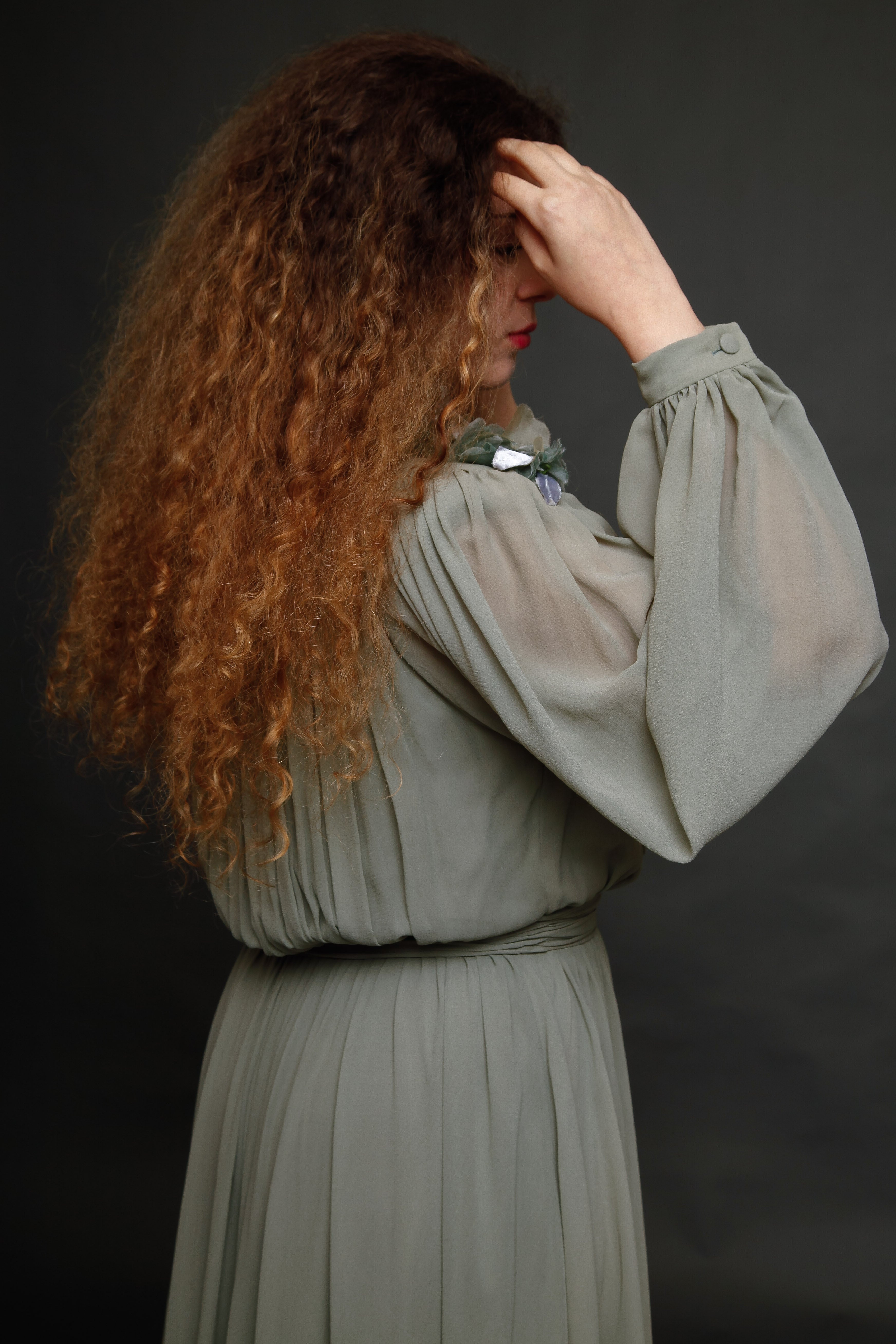 Late 70s Jean-Louis Scherrer Evening Gown