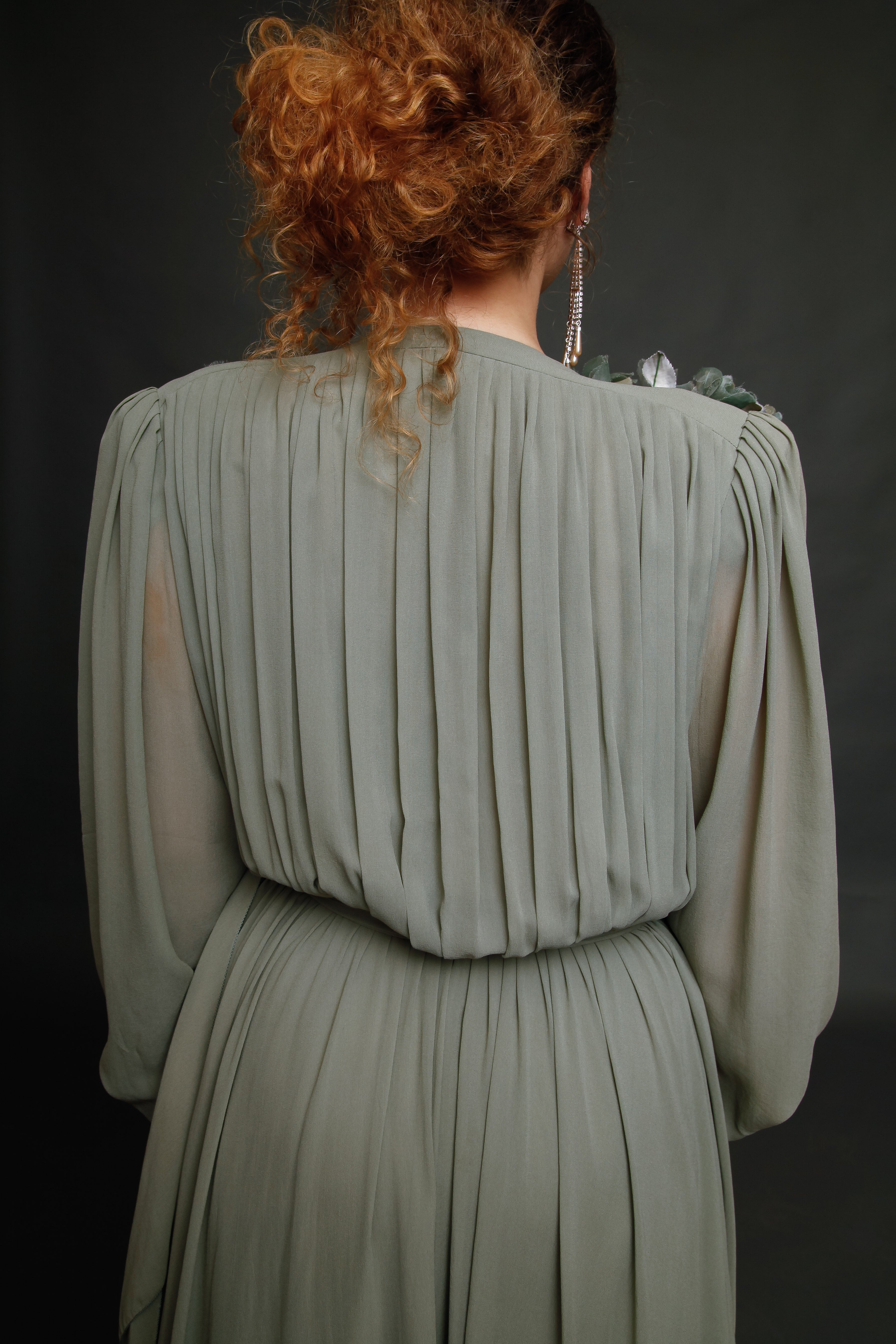Late 70s Jean-Louis Scherrer Evening Gown