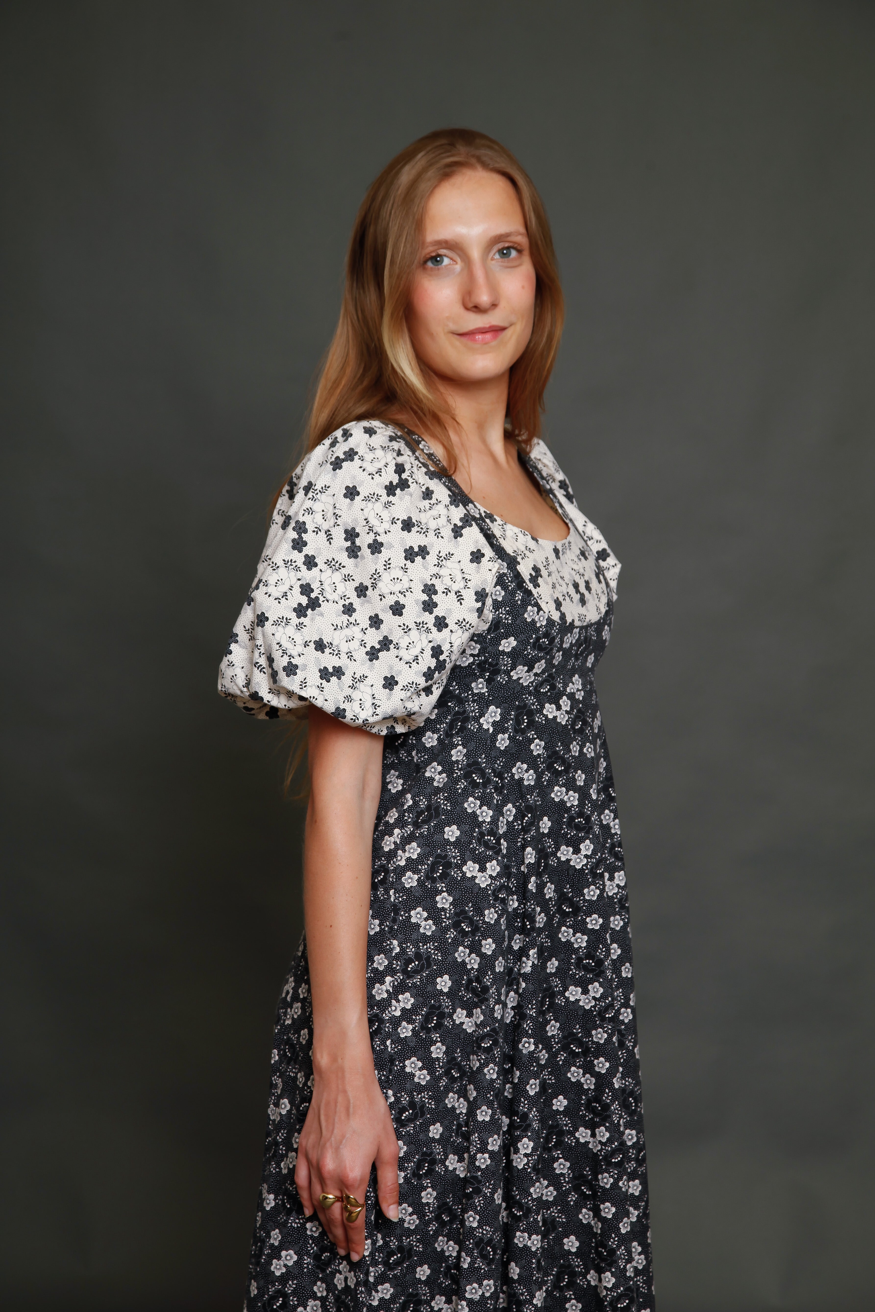 70s French Gerard Saint Albin Maxi Dress