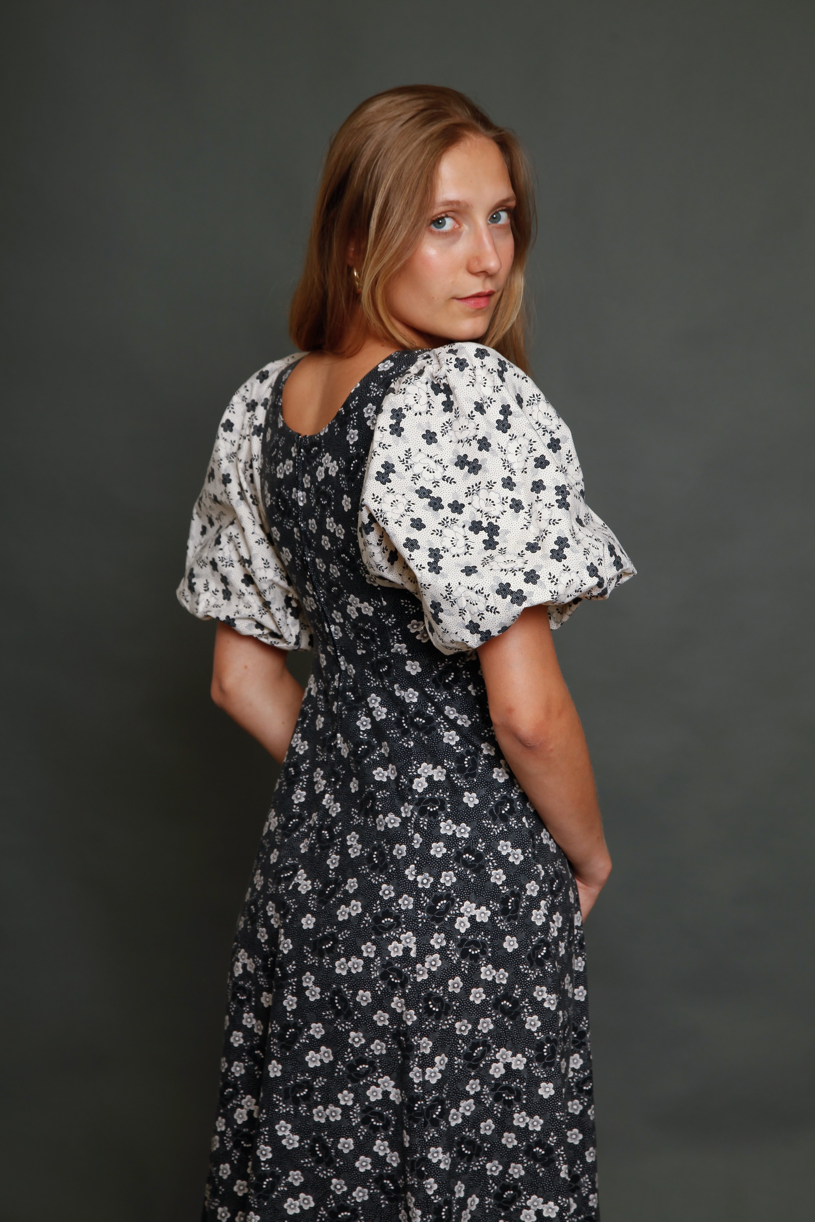 70s French Gerard Saint Albin Maxi Dress