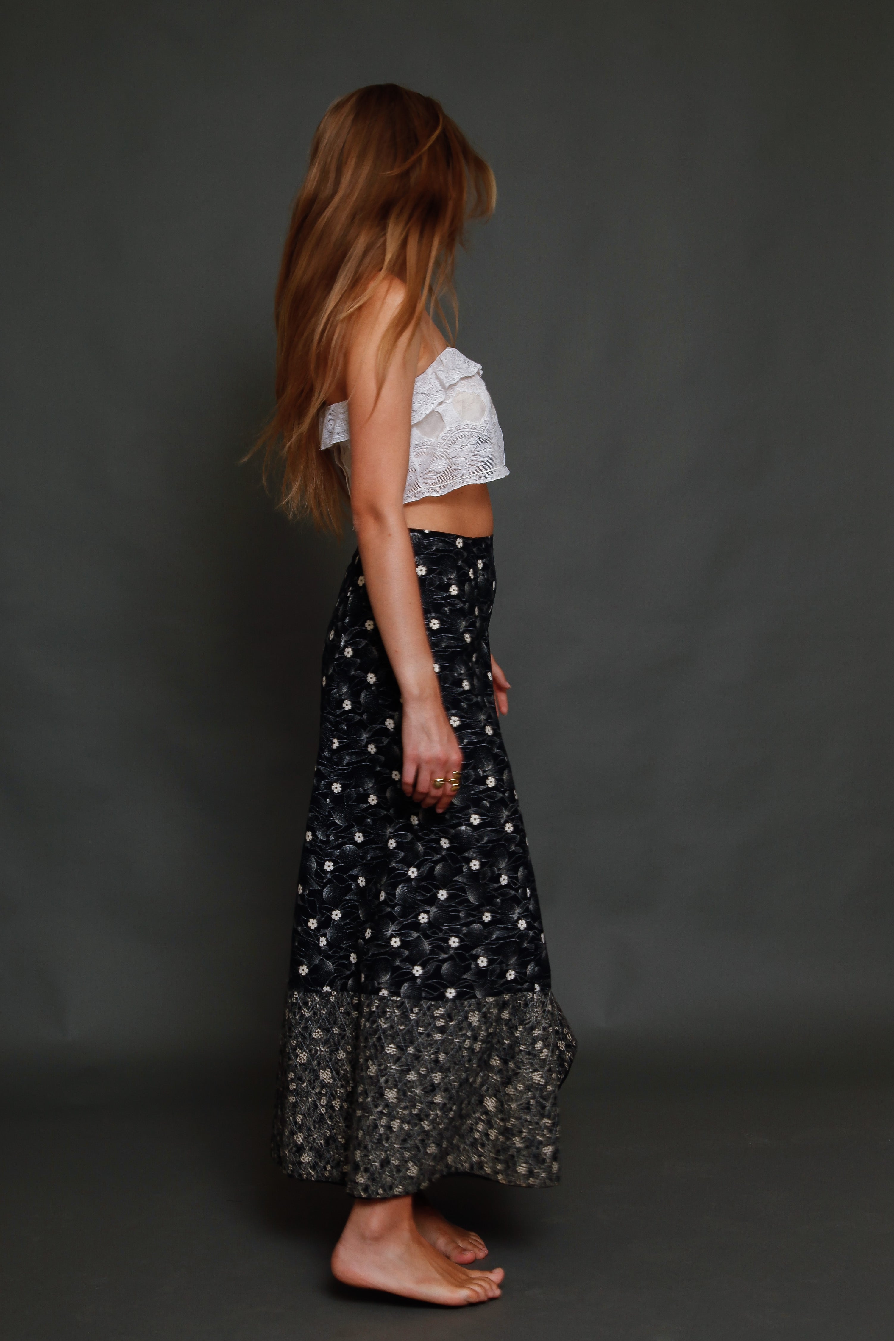 1970 French Gerard Saint Albin Maxi Skirt