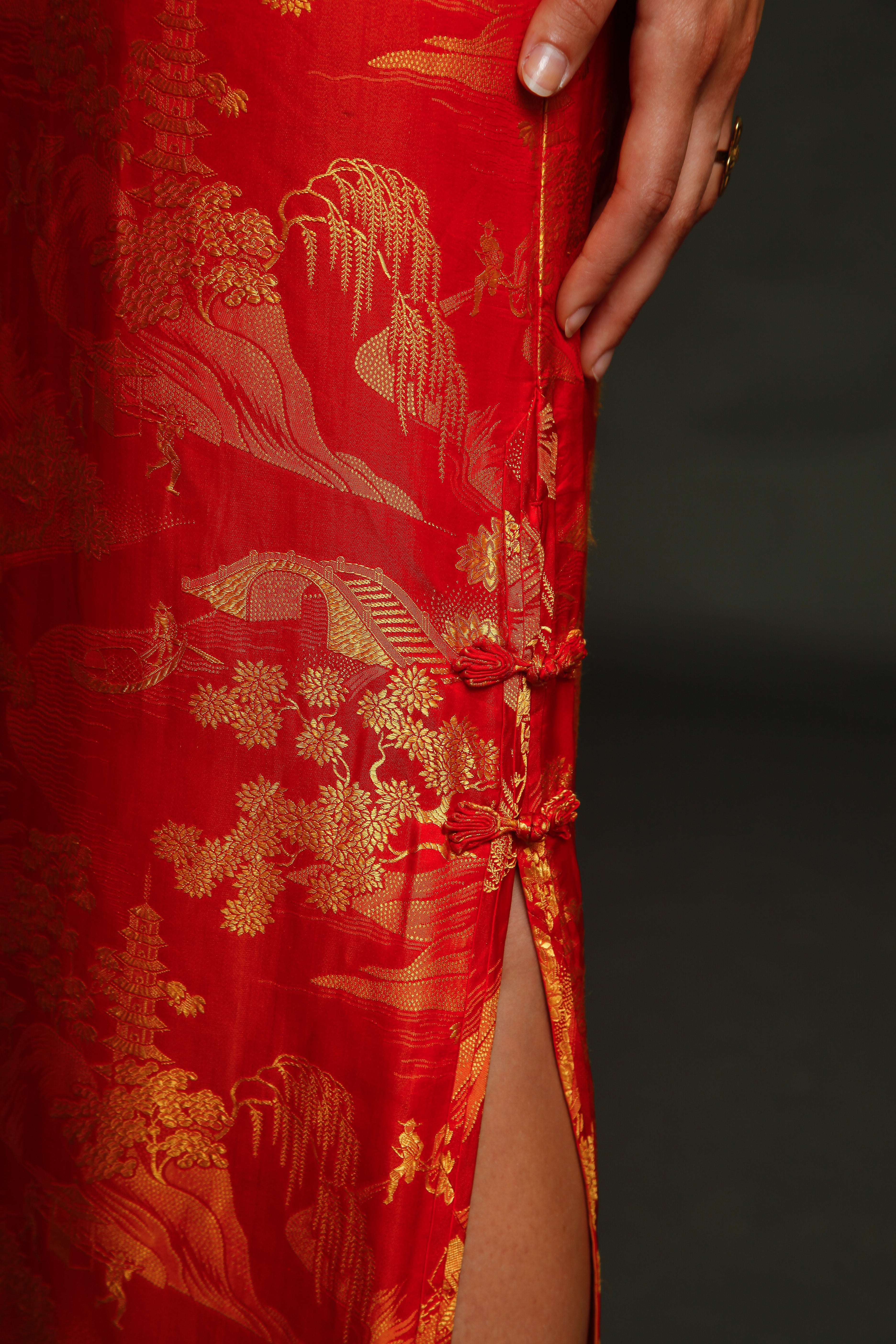 1930 Silk Cheongsam Chinese Dress