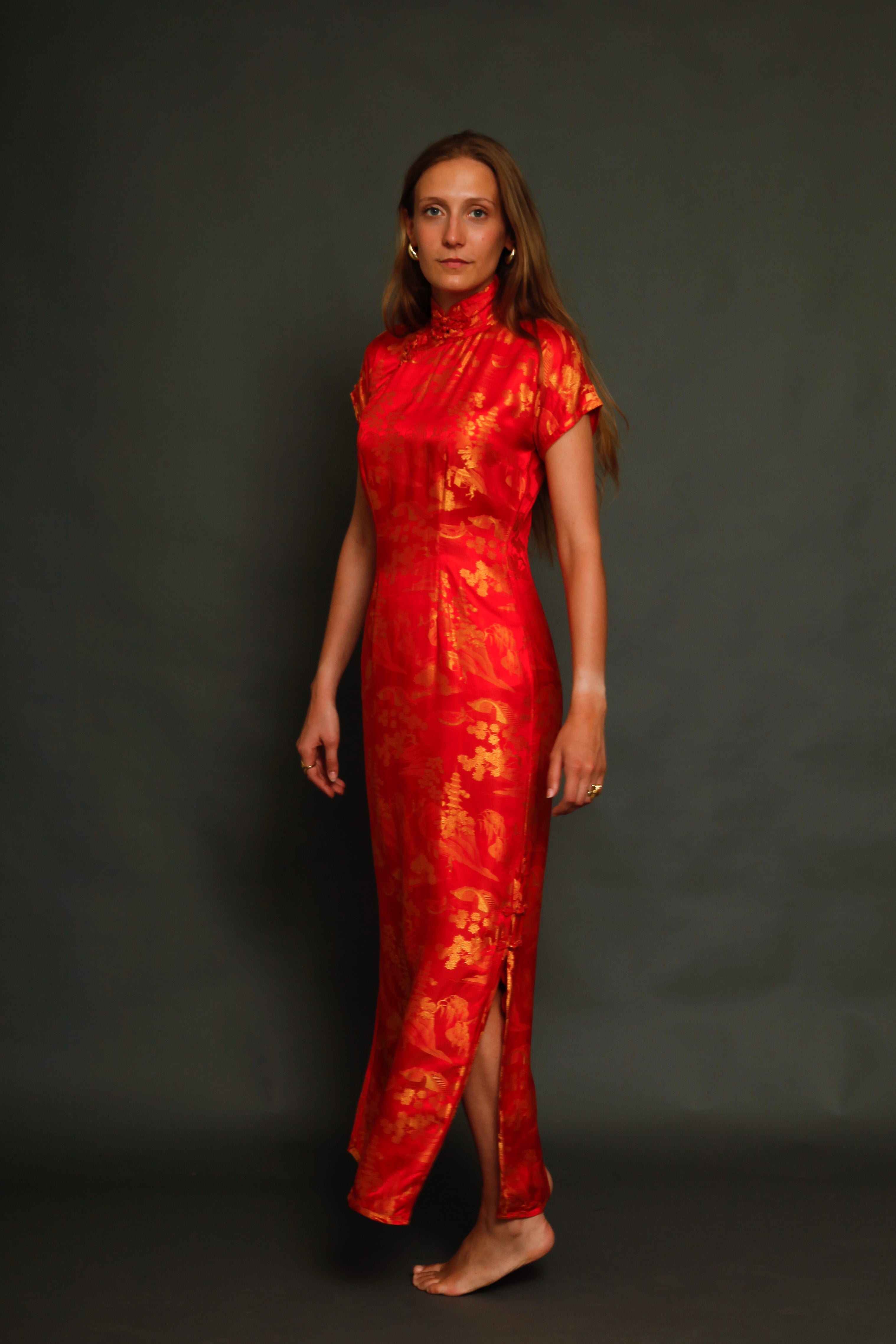 1930 Silk Cheongsam Chinese Dress