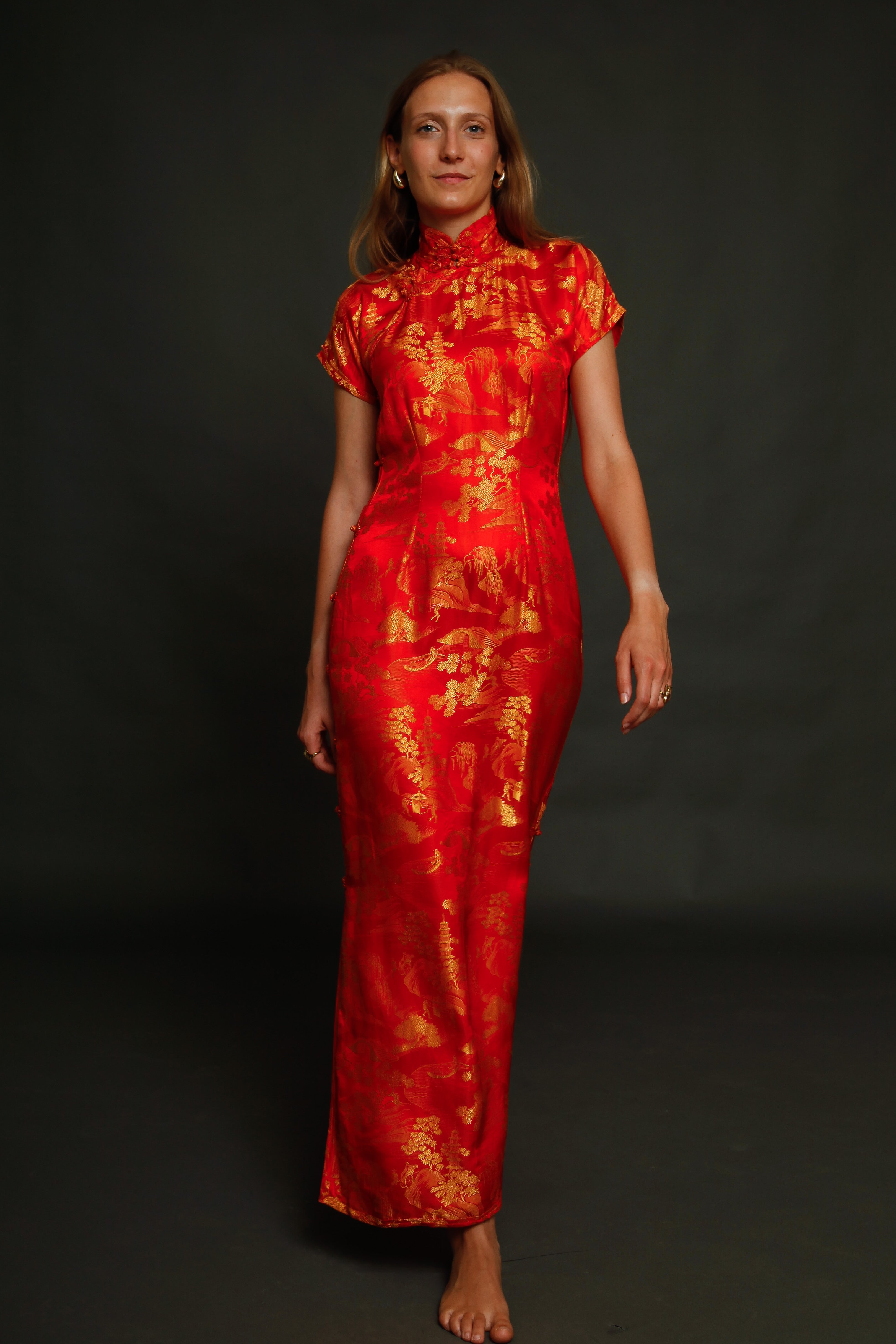 1930 Silk Cheongsam Chinese Dress