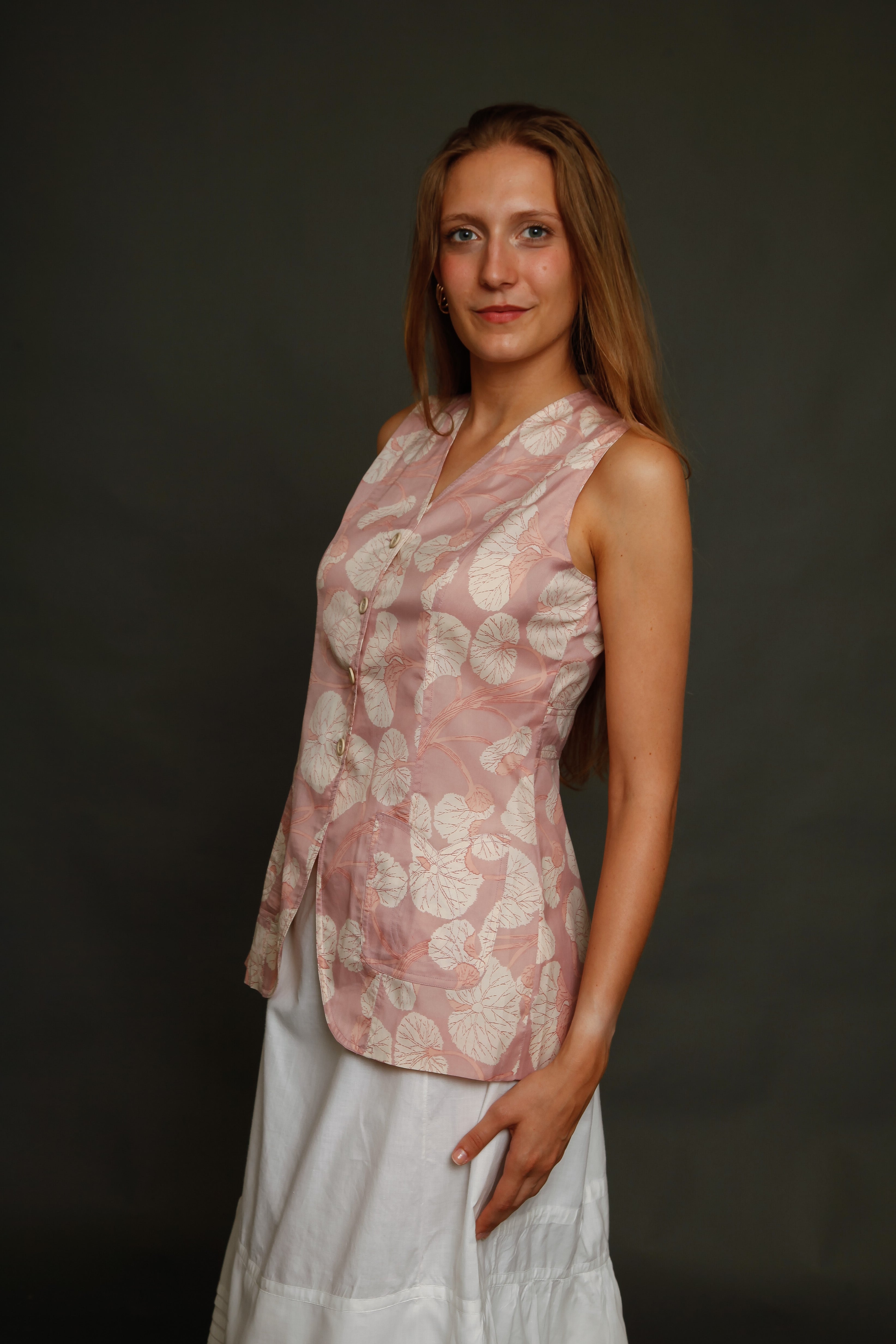1970 Early Cacharel Floral Vest