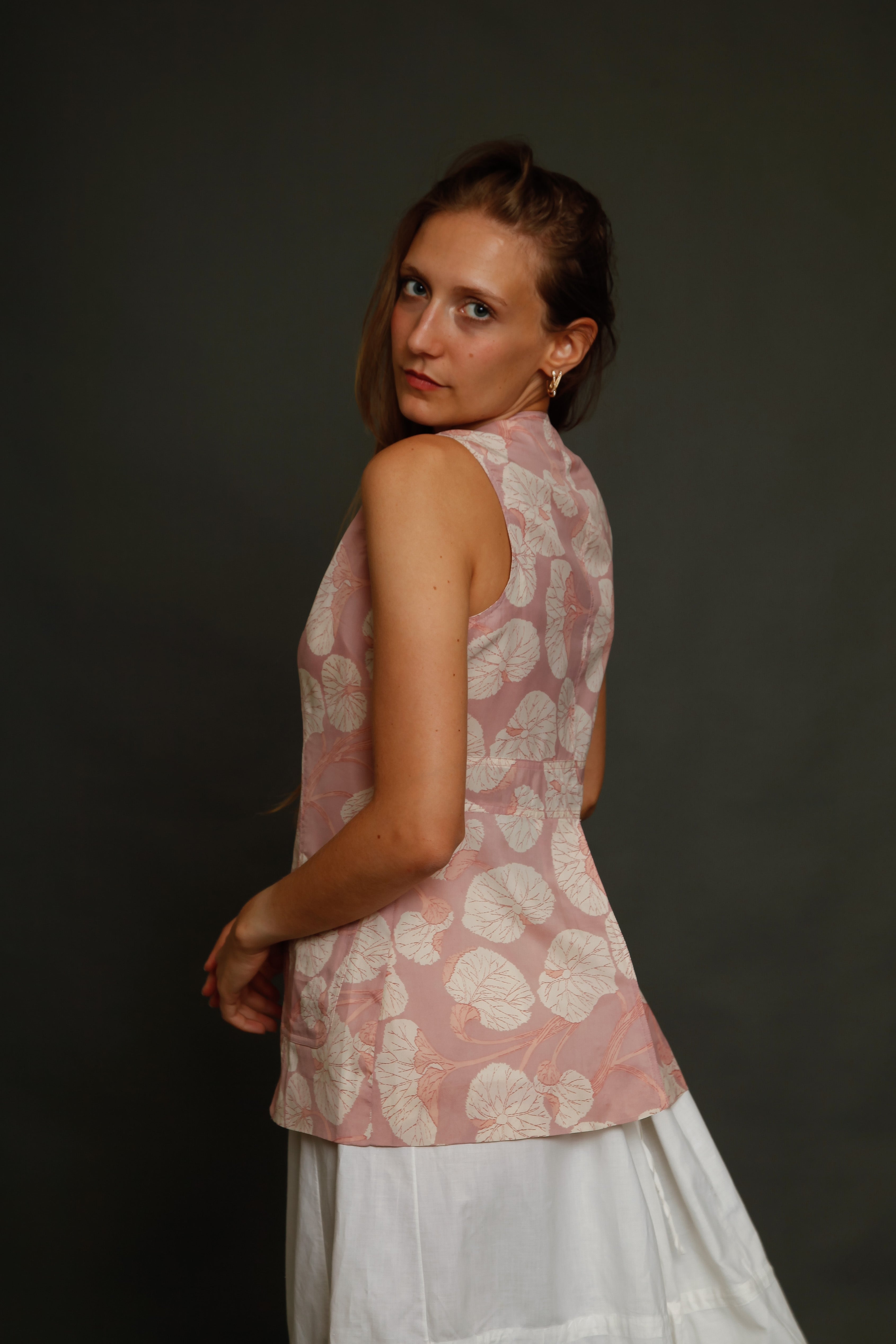 1970 Early Cacharel Floral Vest
