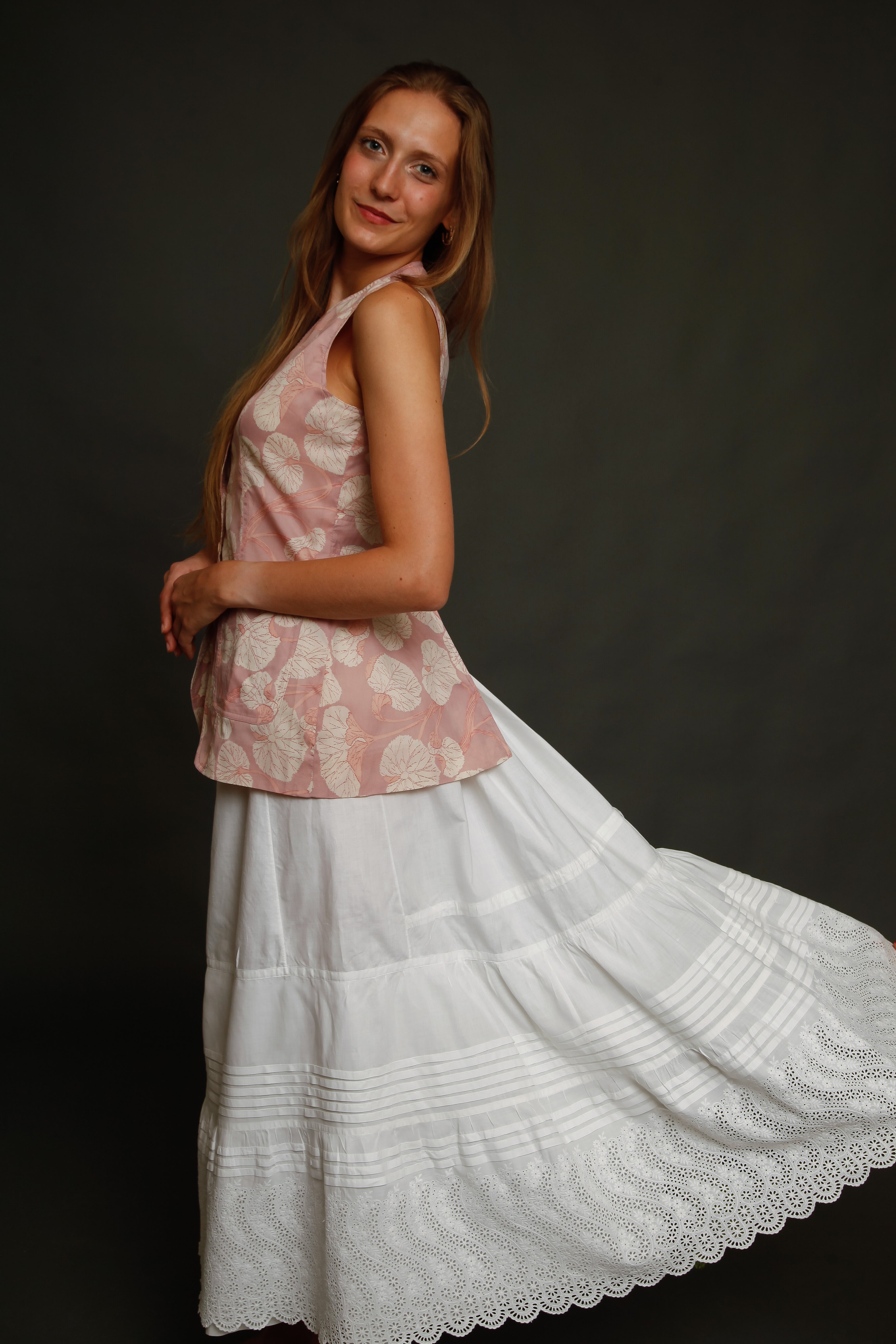 1970 Early Cacharel Floral Vest