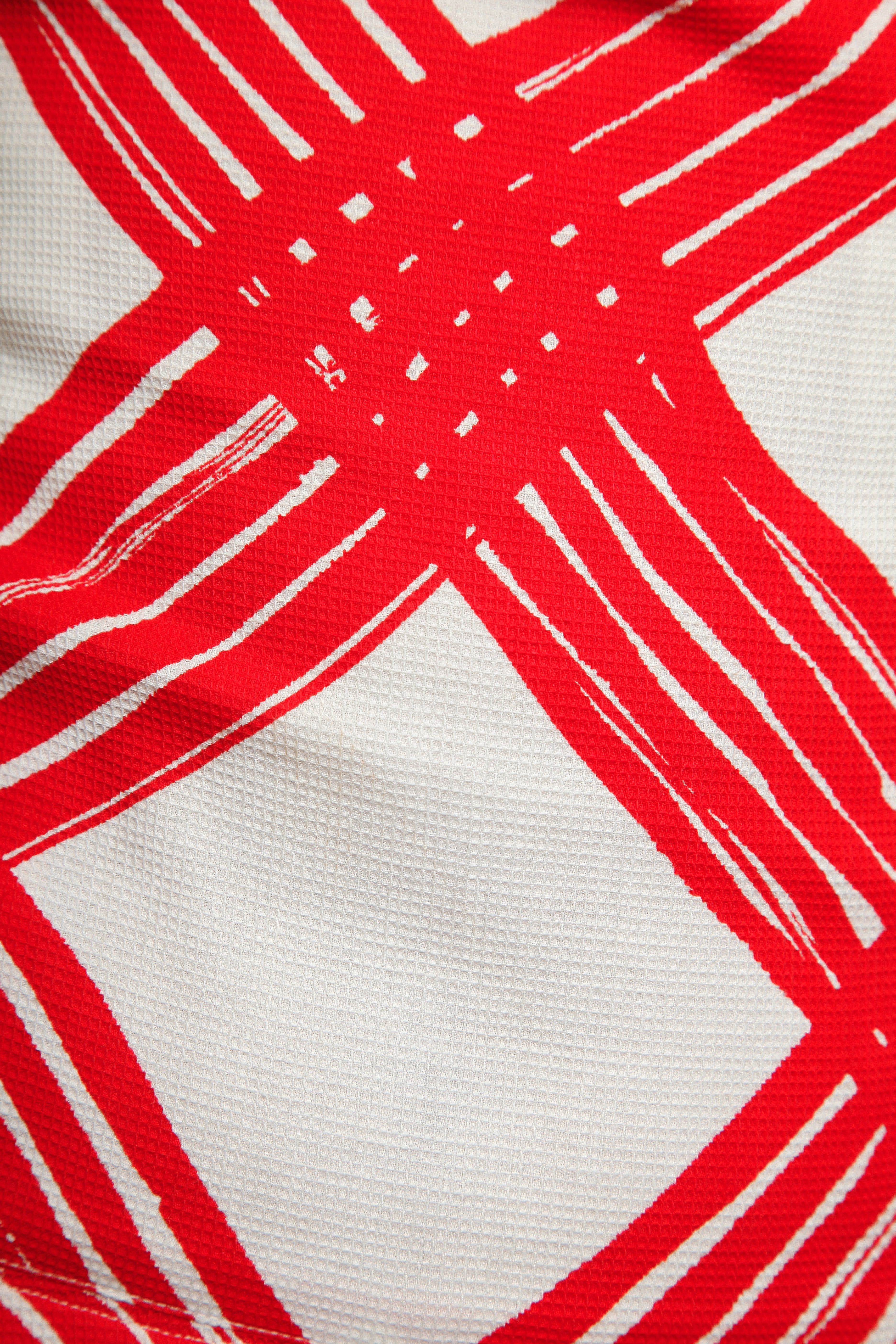 1940 Red and White Checked Long Dress