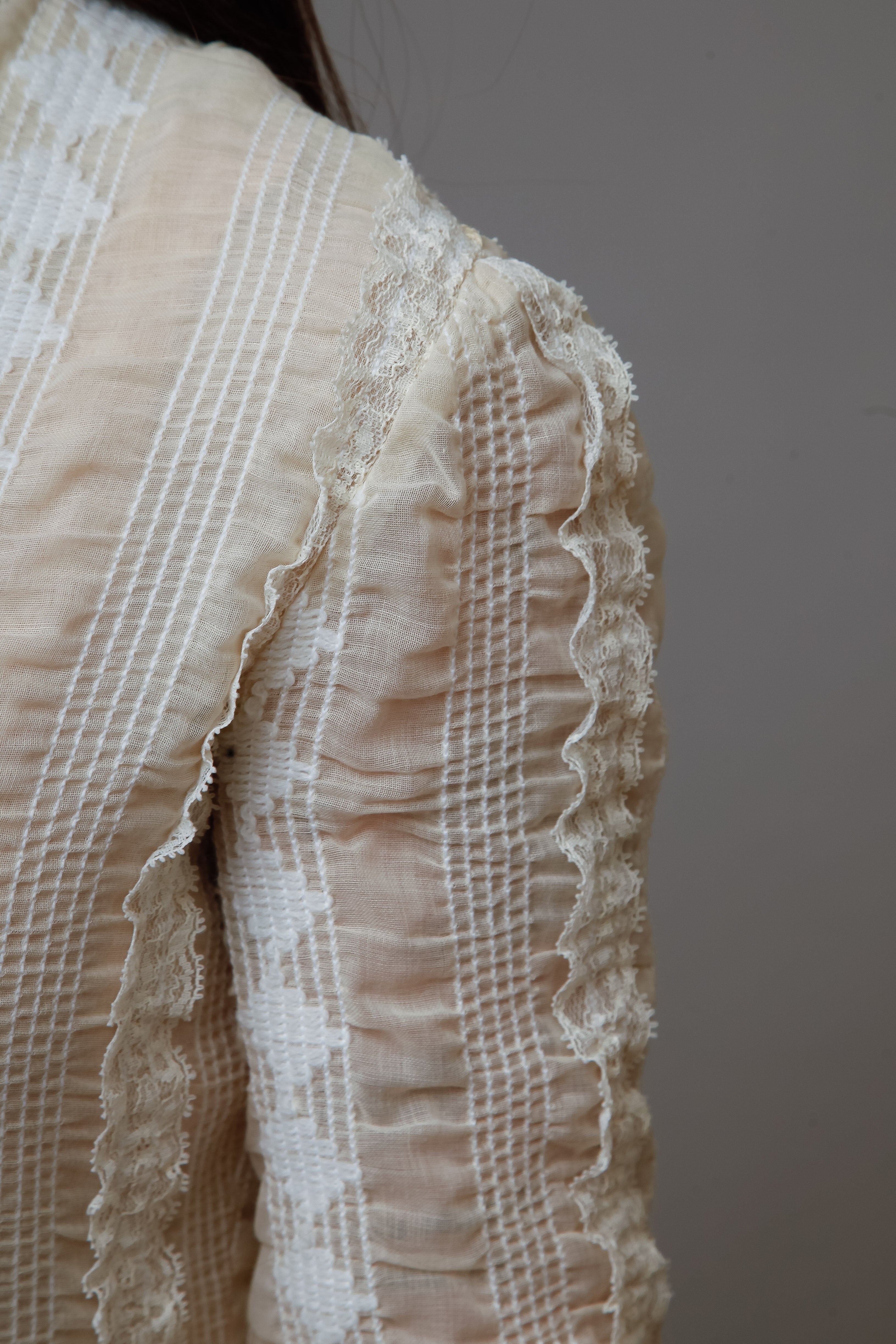 1970 Embroidered Cotton Gauze Maxi Dress