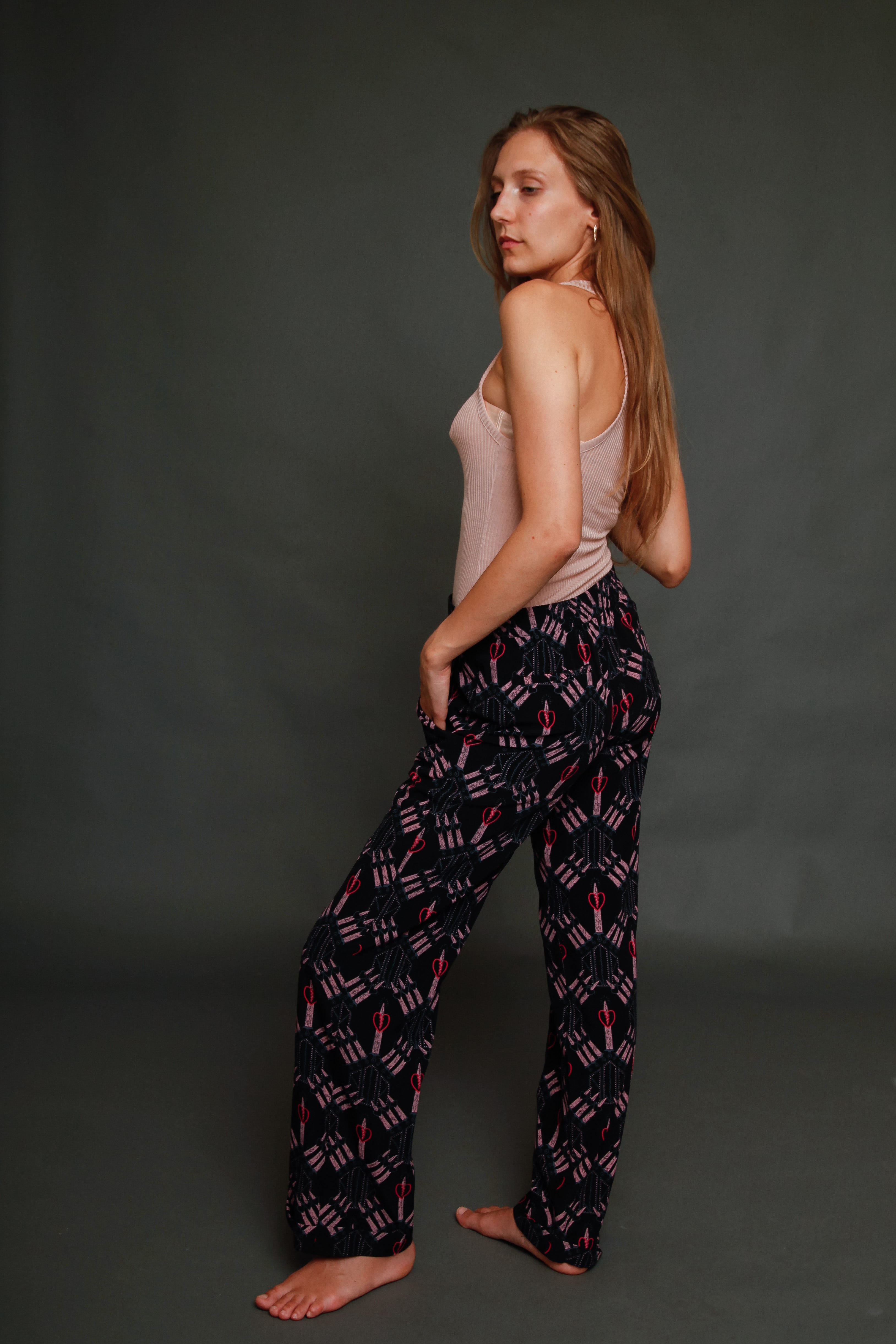 SS 2017 Valentino Pijama Pant with Zandra Rhodes Print