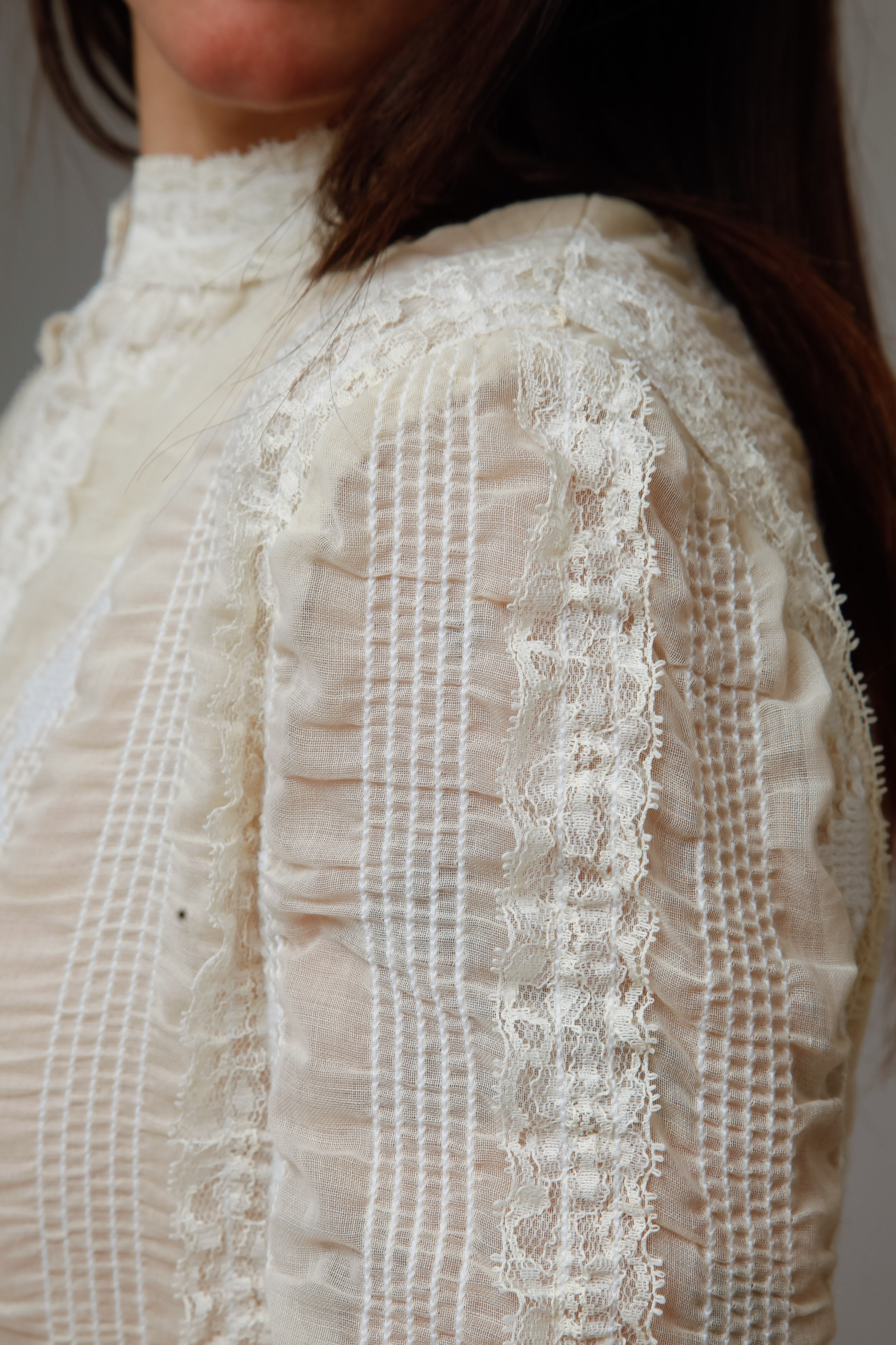 1970 Embroidered Cotton Gauze Maxi Dress