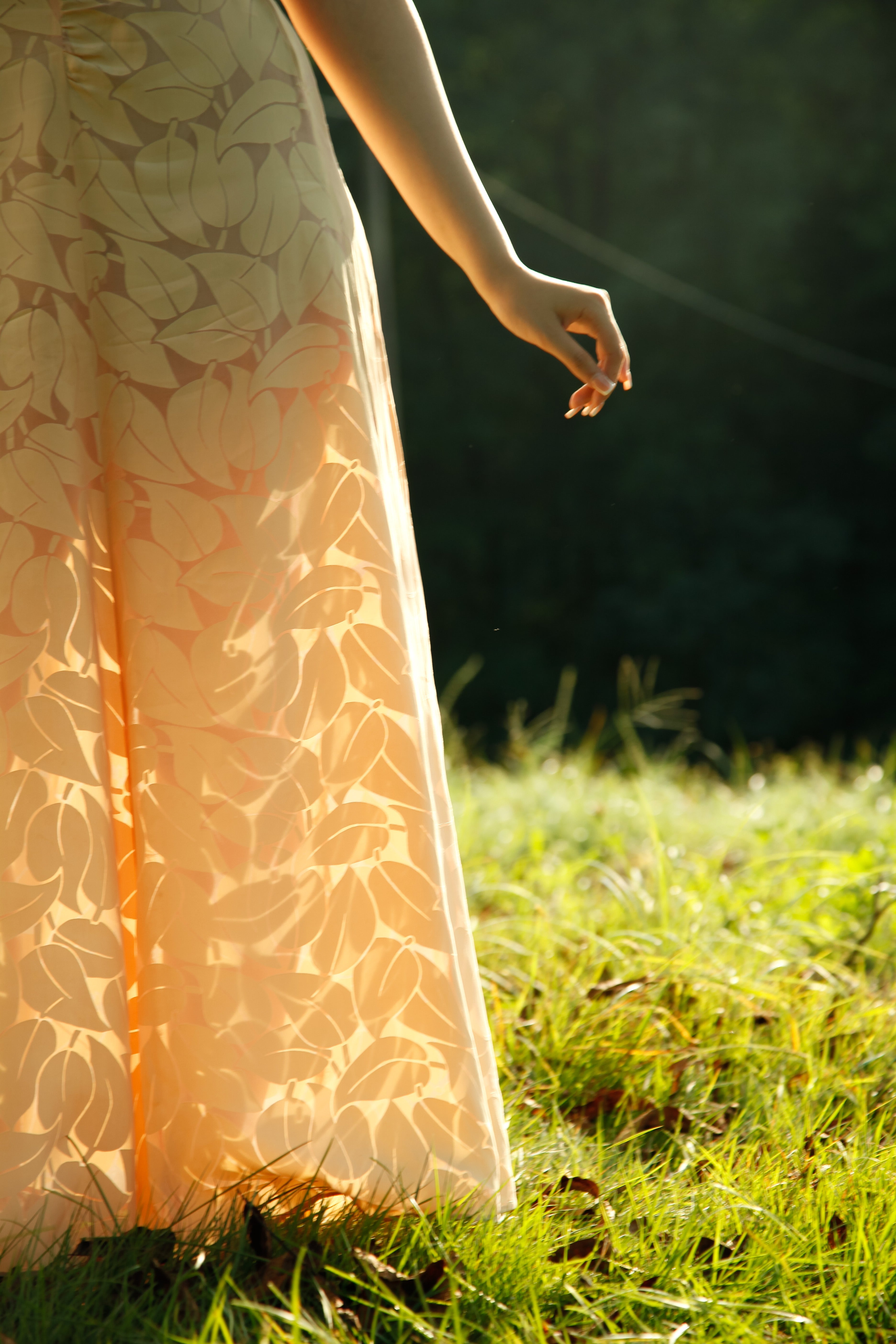 30s Leaves Garden Dress