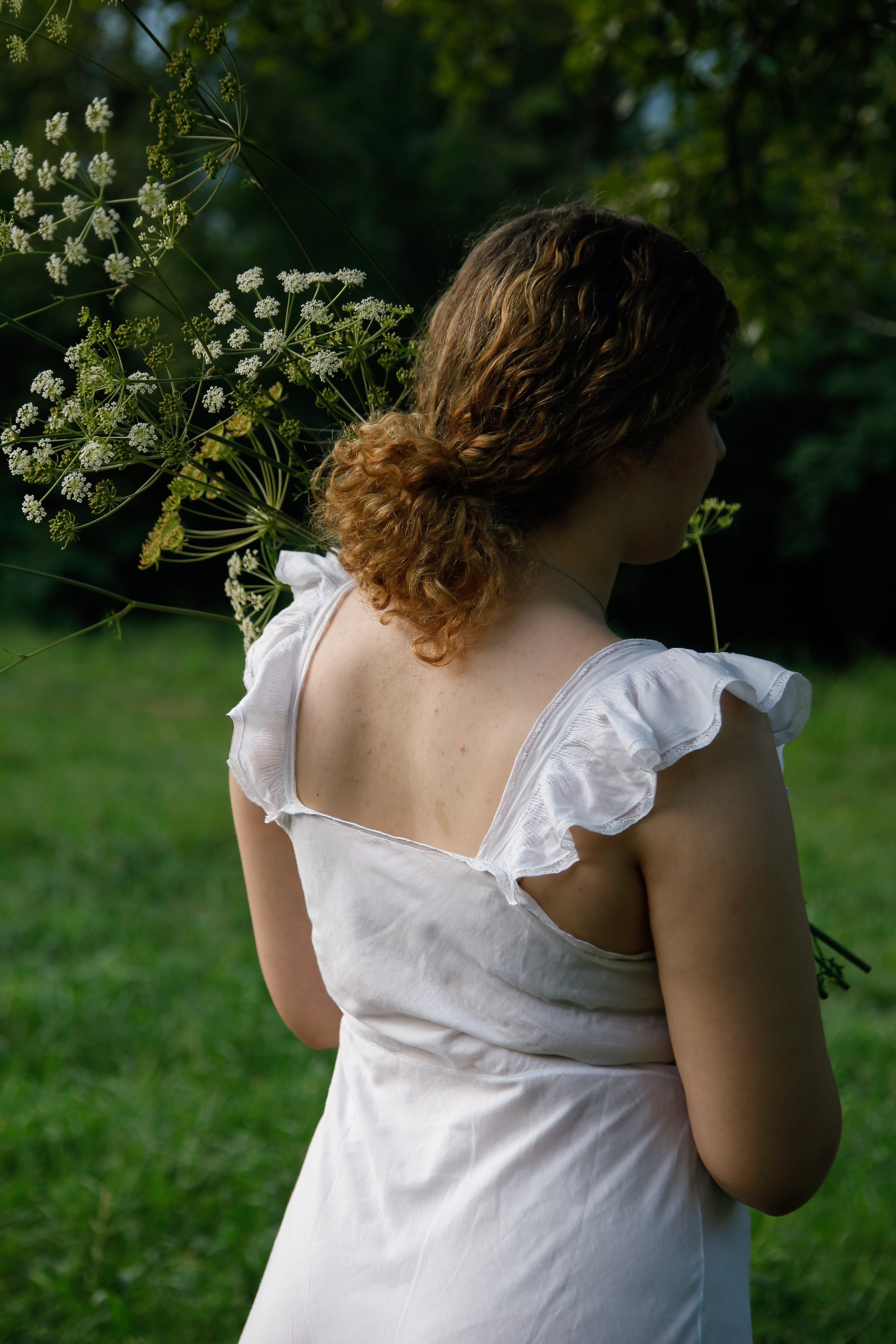 1930 White Cotton Nightgown