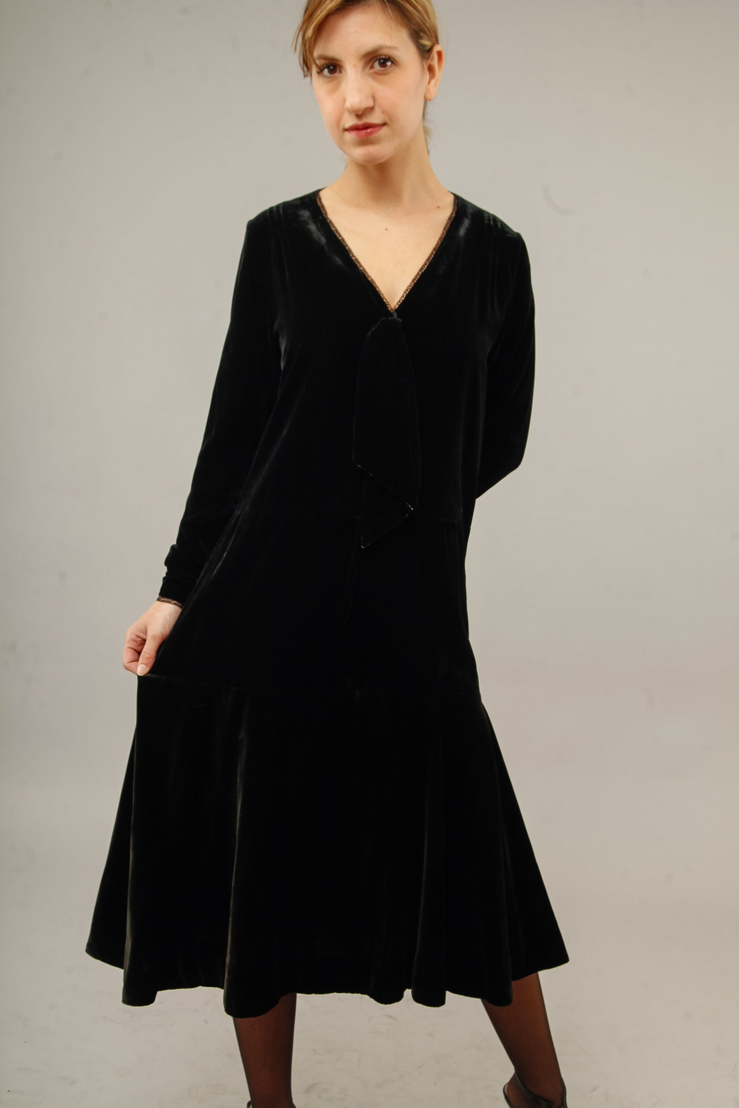 1920 Silk Velvet Dress