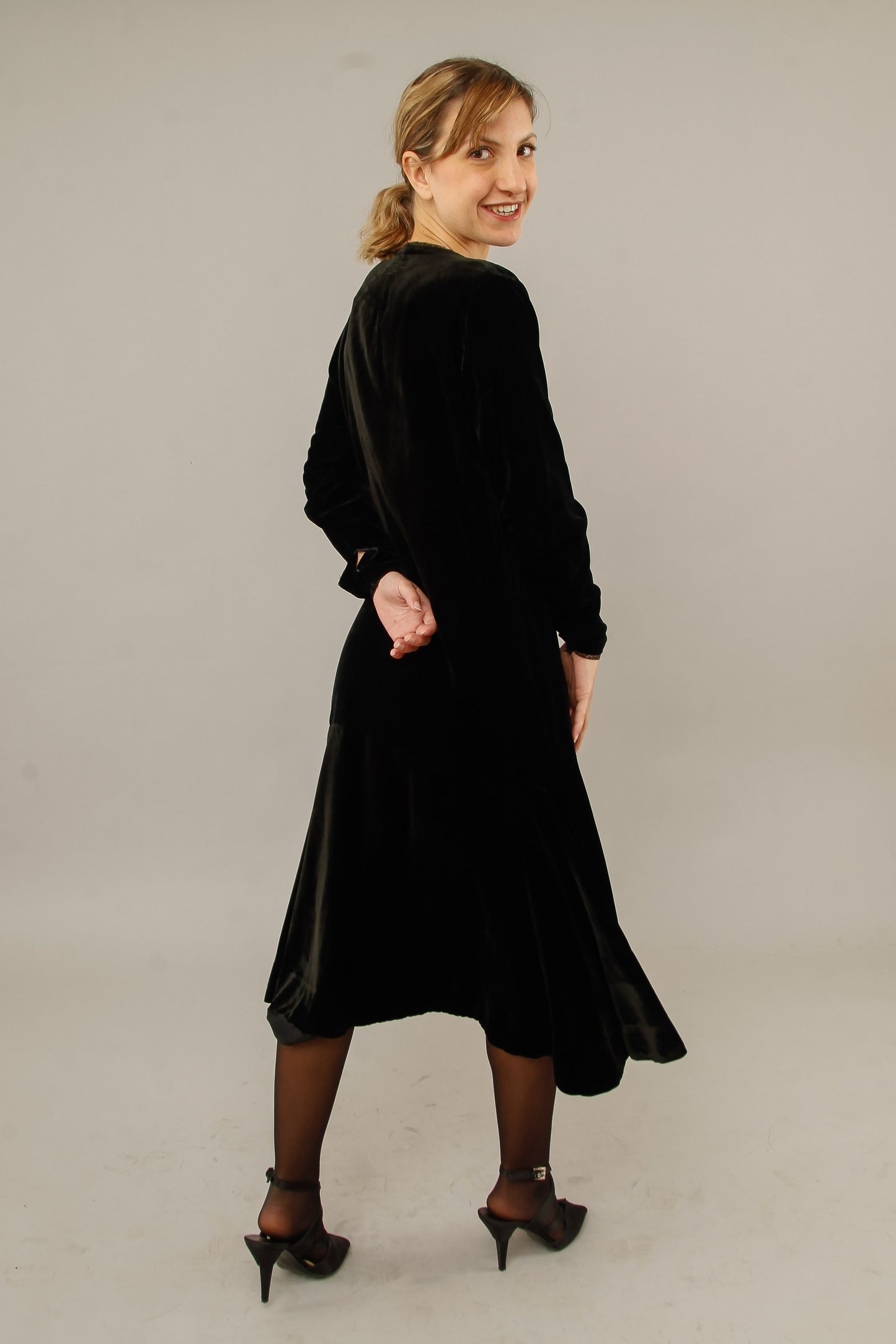 1920 Silk Velvet Dress