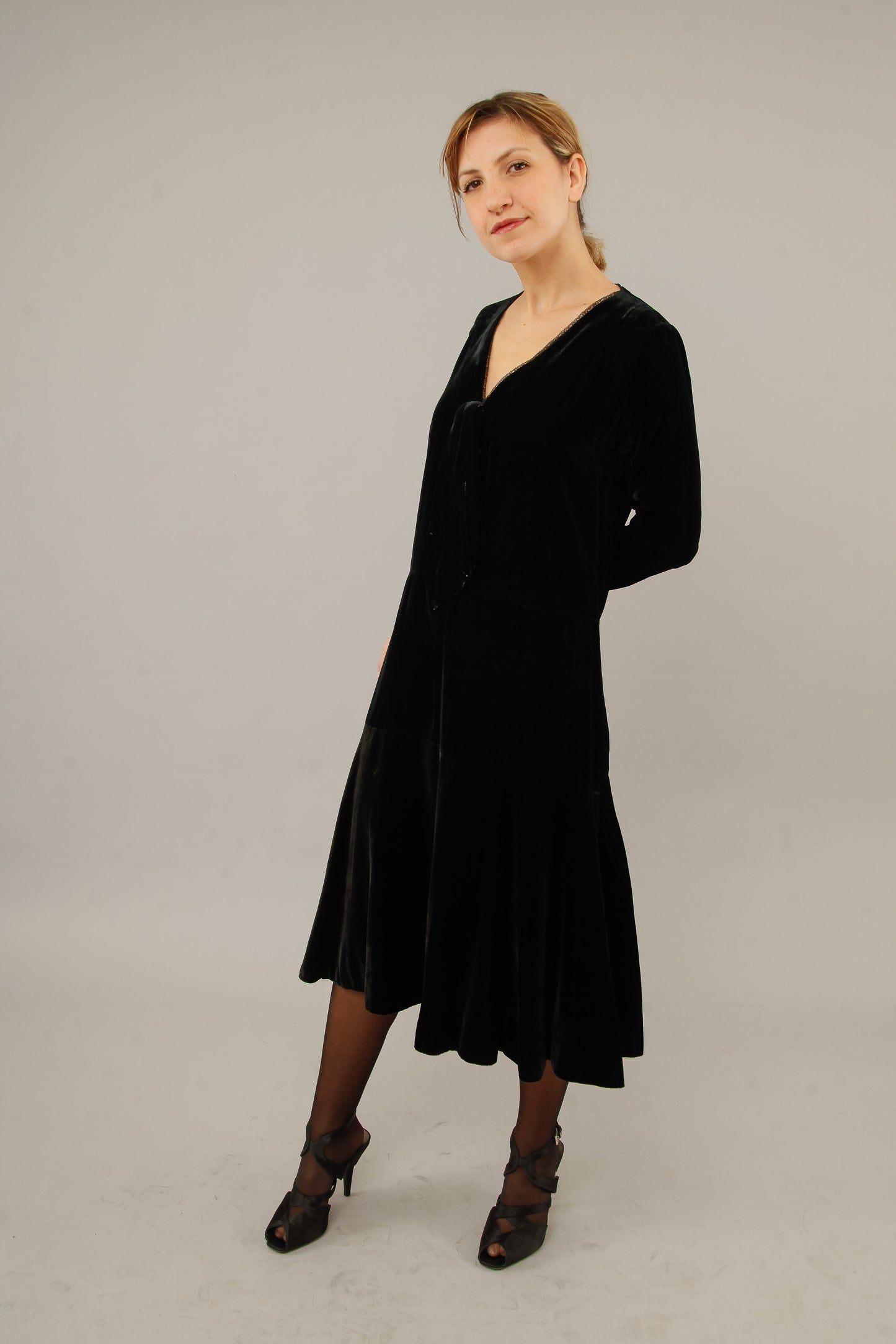 1920 Silk Velvet Dress