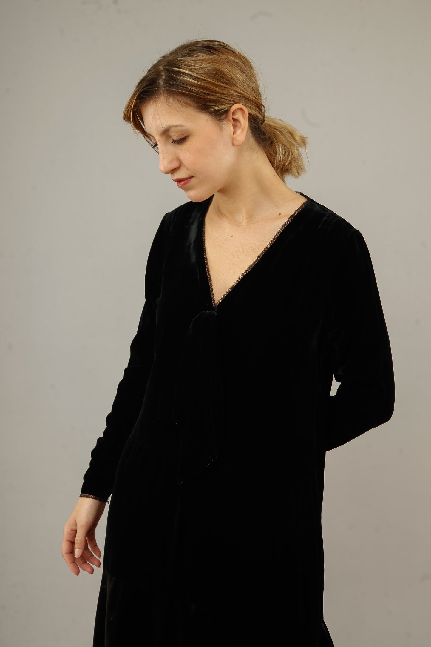 1920 Silk Velvet Dress