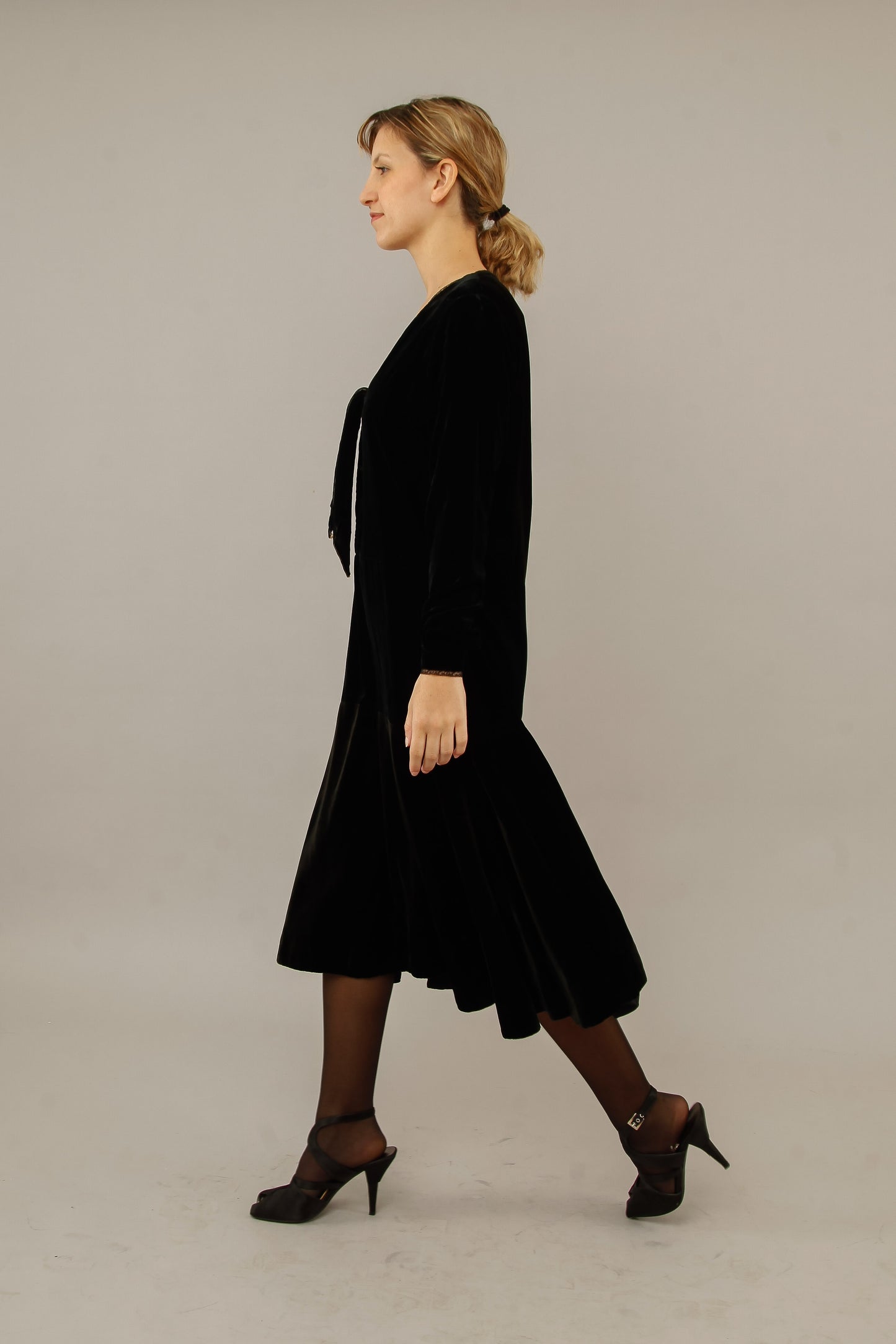1920 Silk Velvet Dress