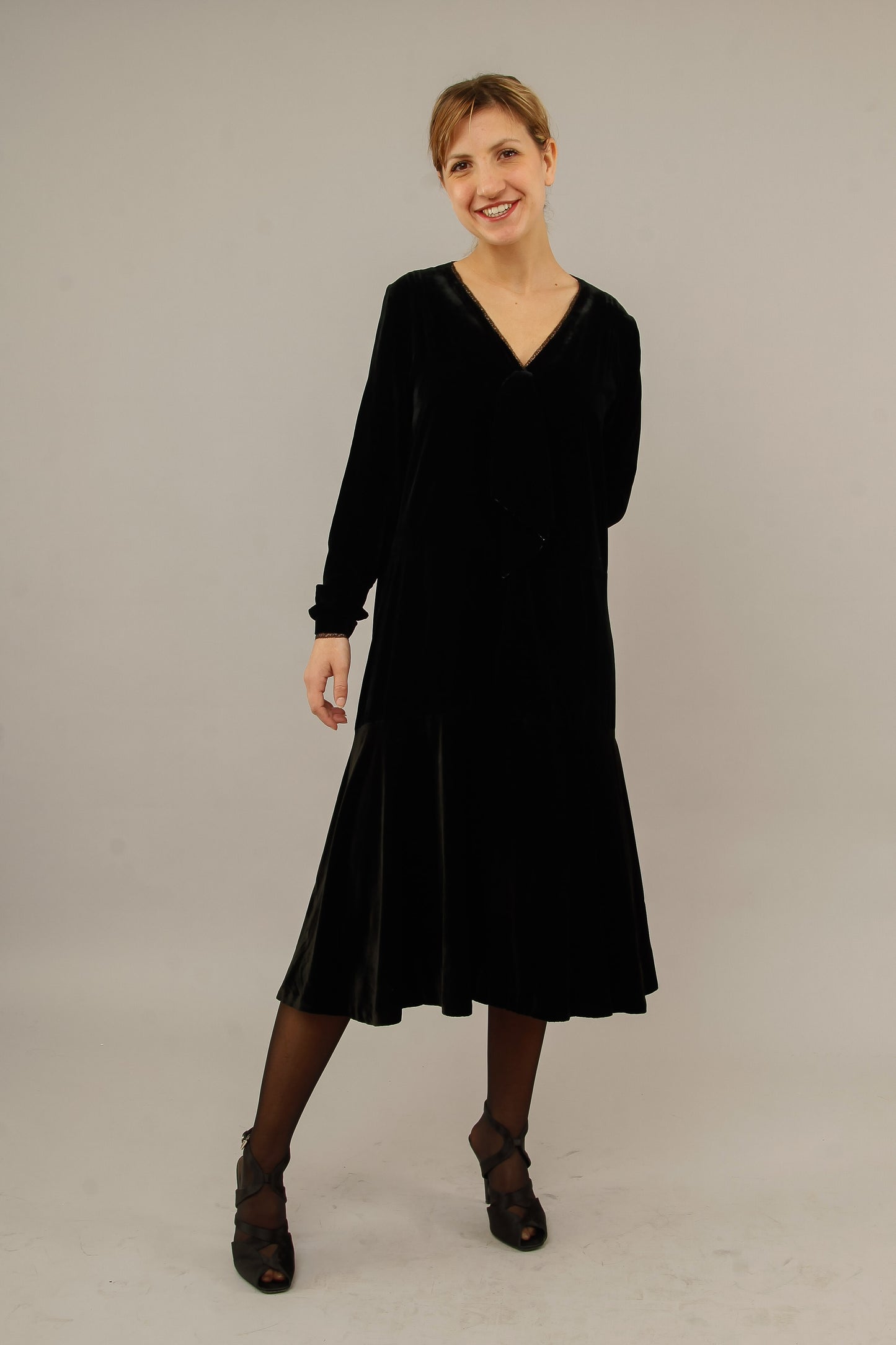 1920 Silk Velvet Dress
