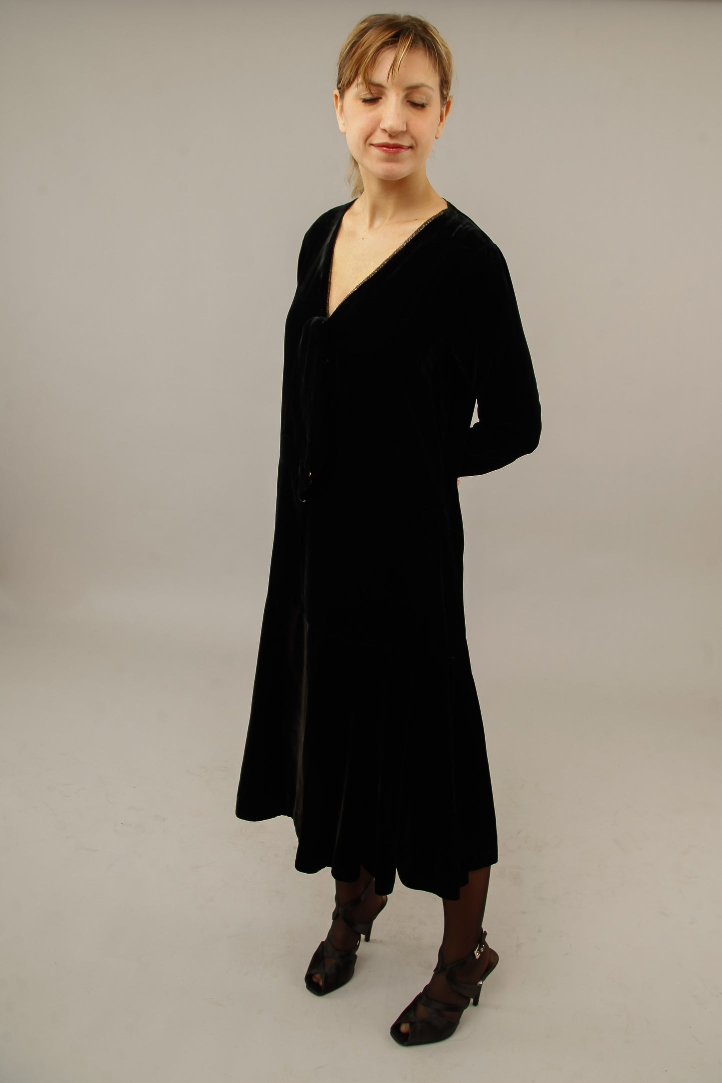 1920 Silk Velvet Dress