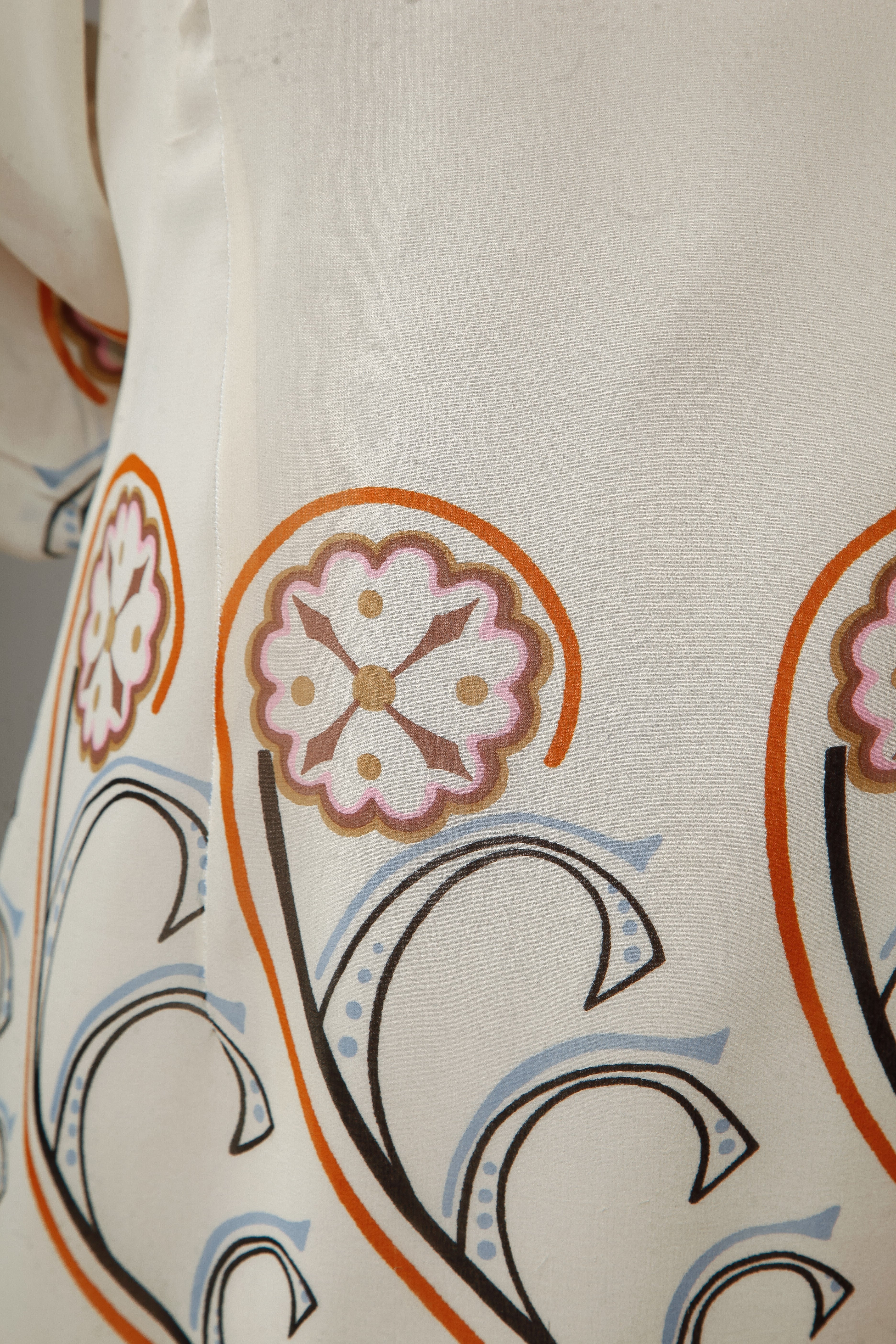 Vicedomini 60s Silk Chiffon Mini Dress