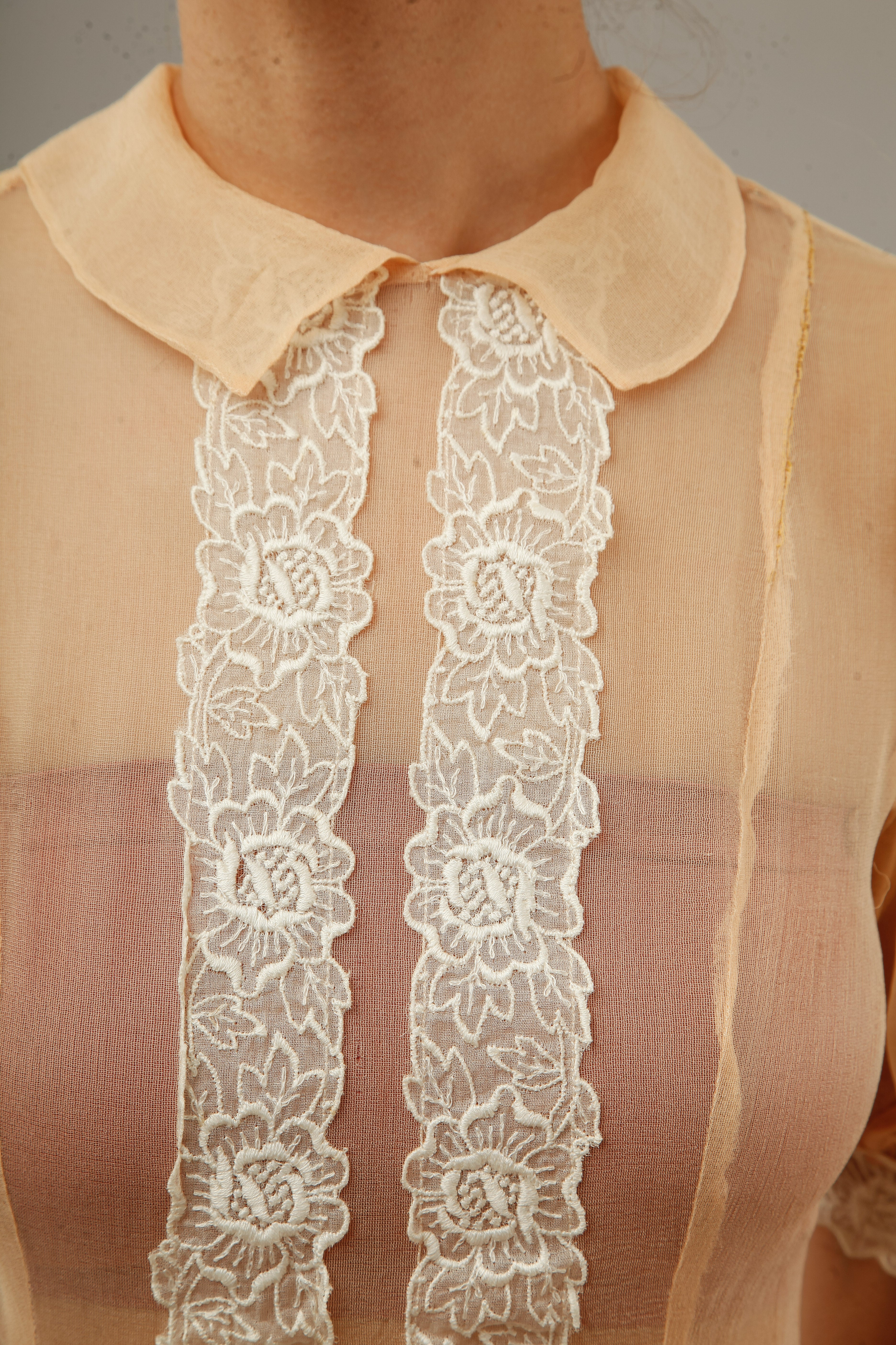 1930 Silk Gauze Afternoon Long Dress