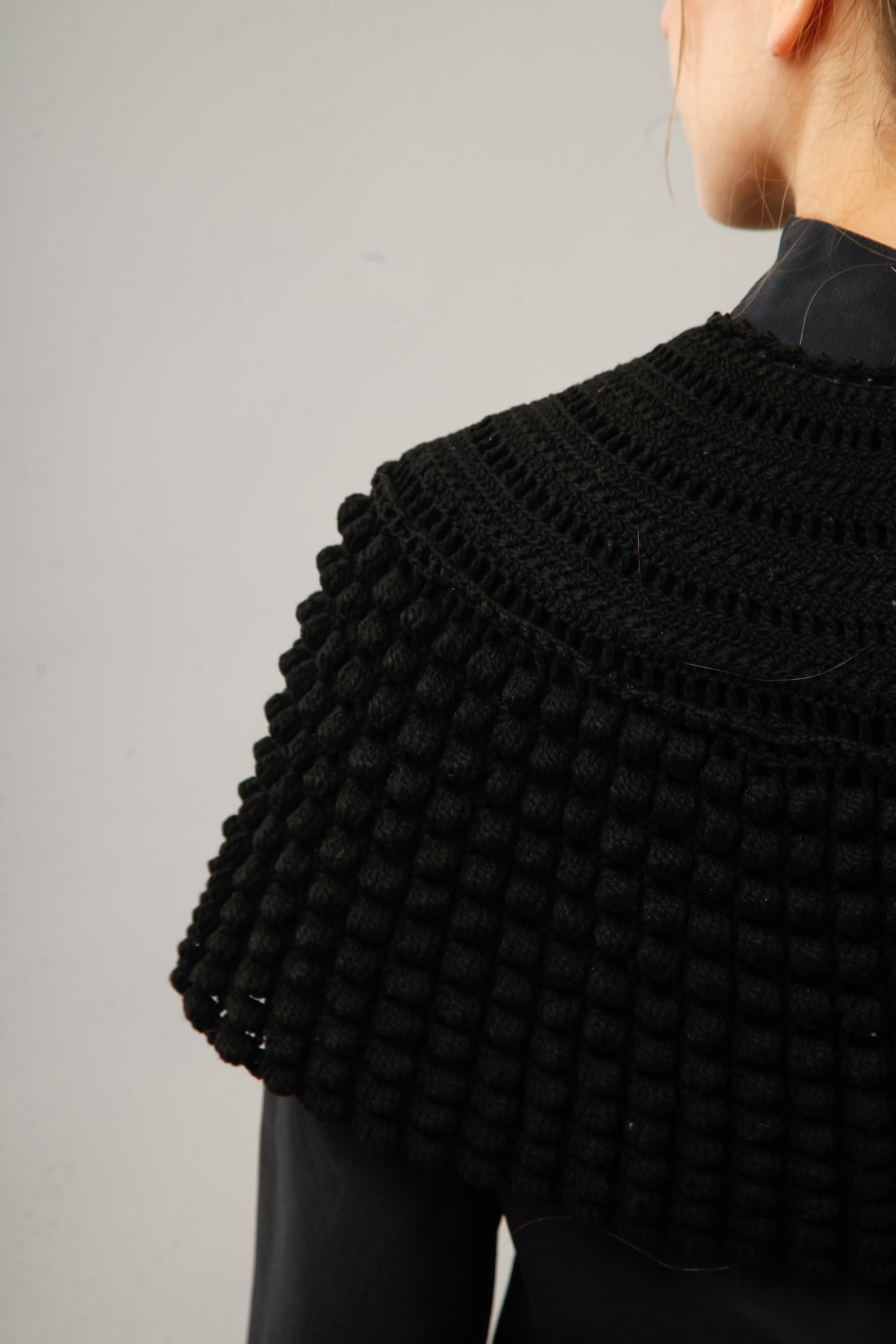 1890 Wool Knitted Capelet