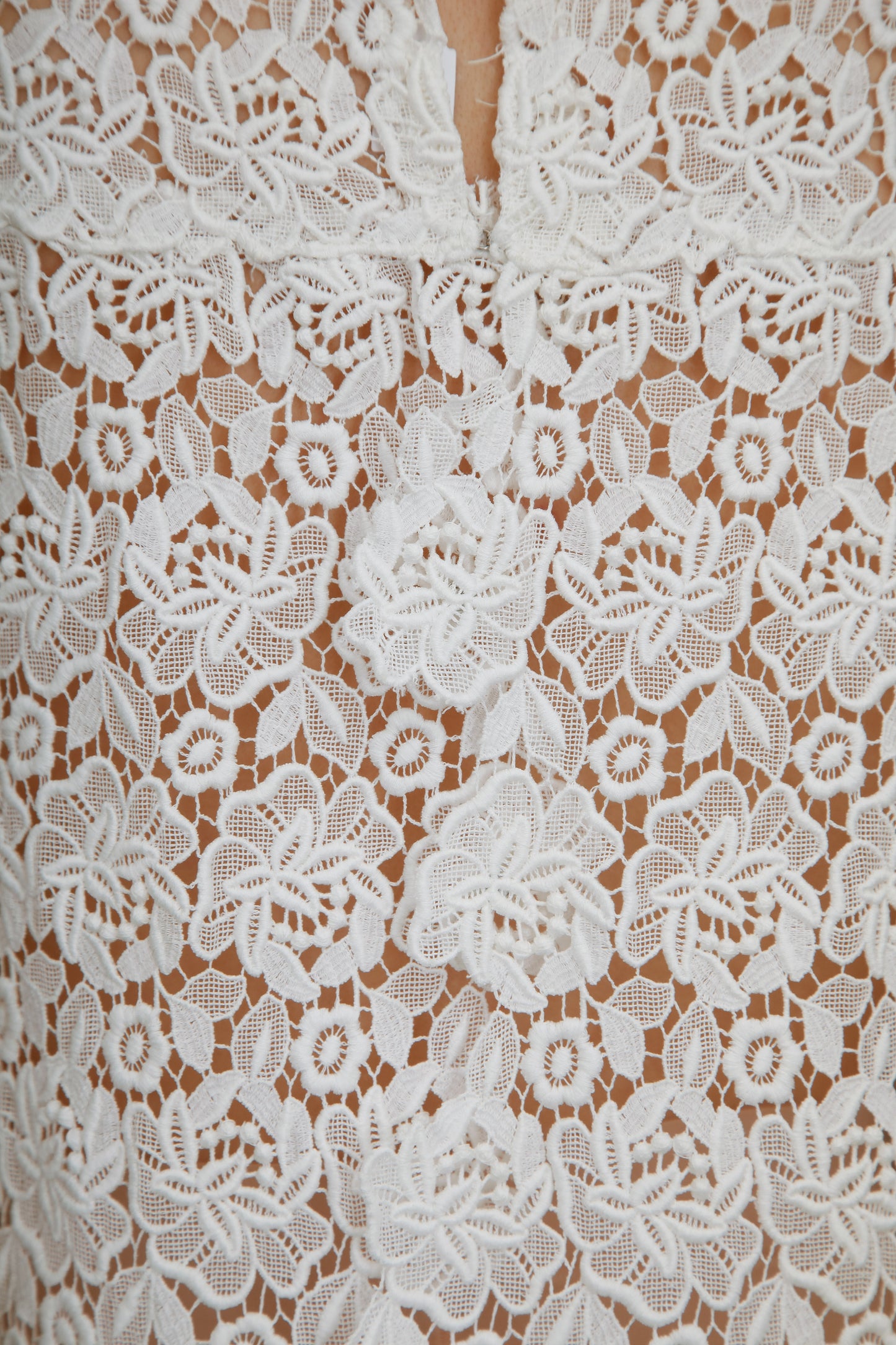 1960 White Lace Mini Dress