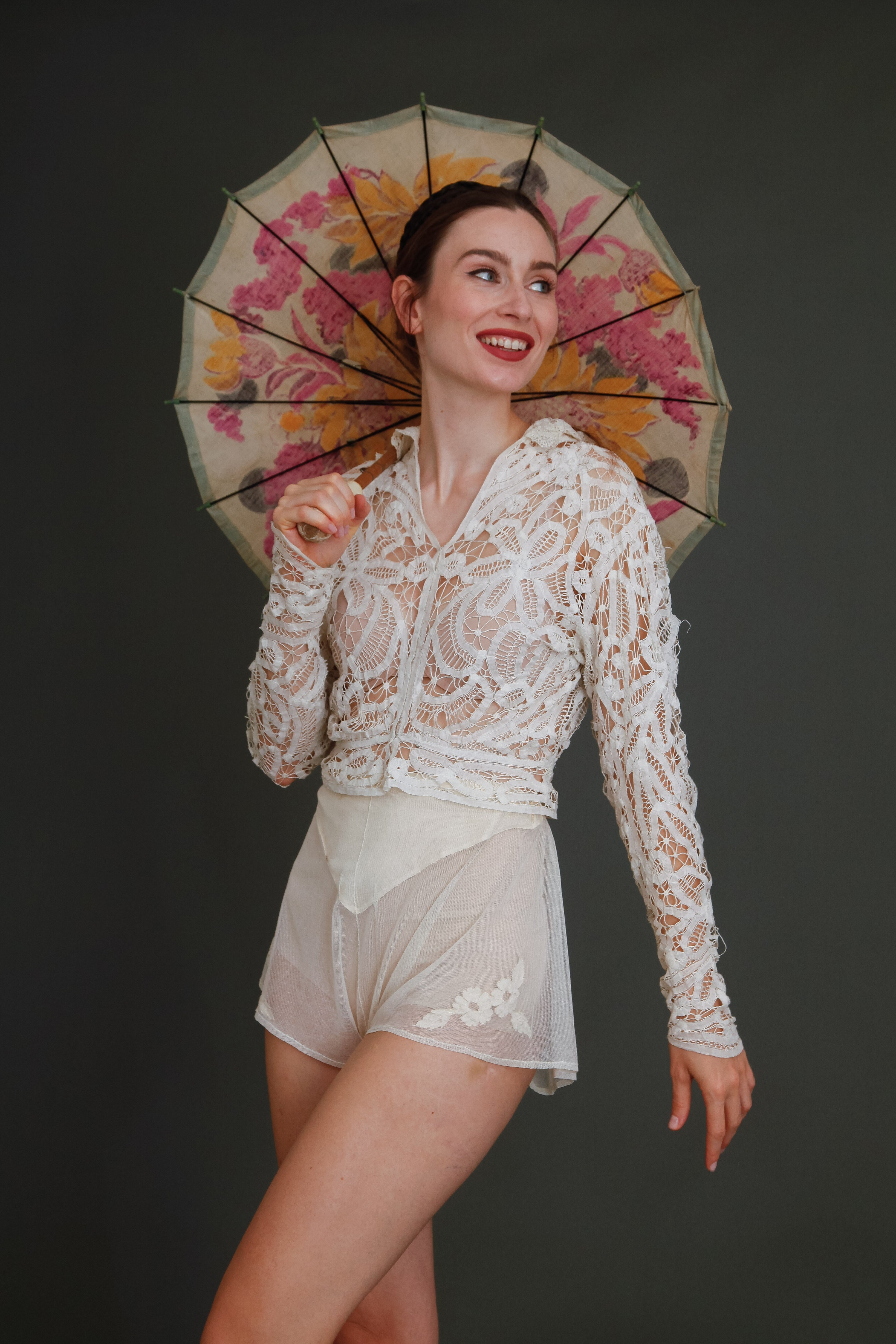 Delicate 1910 Battemburg Lace Blouse