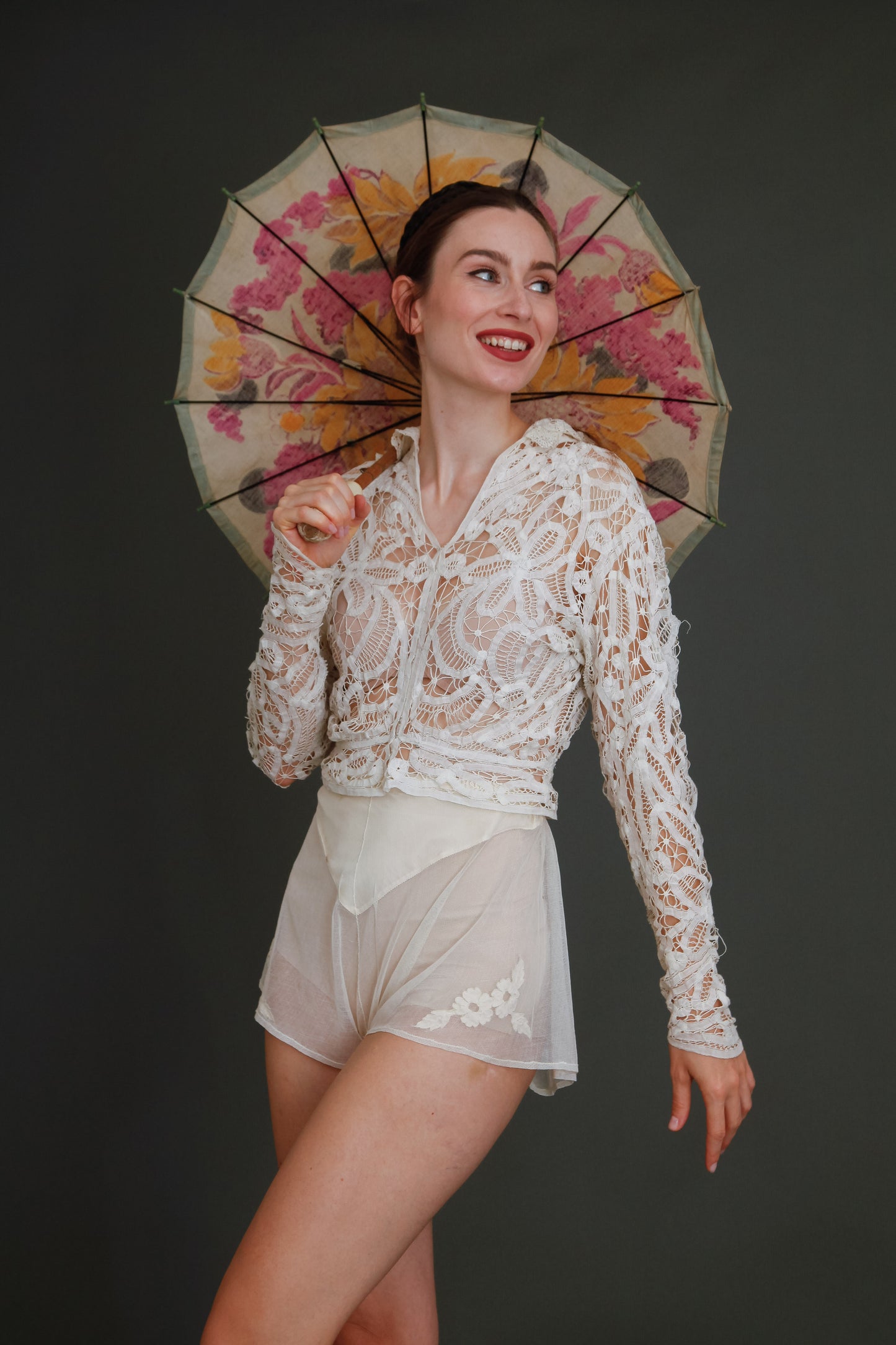 Delicate 1910 Battemburg Lace Blouse