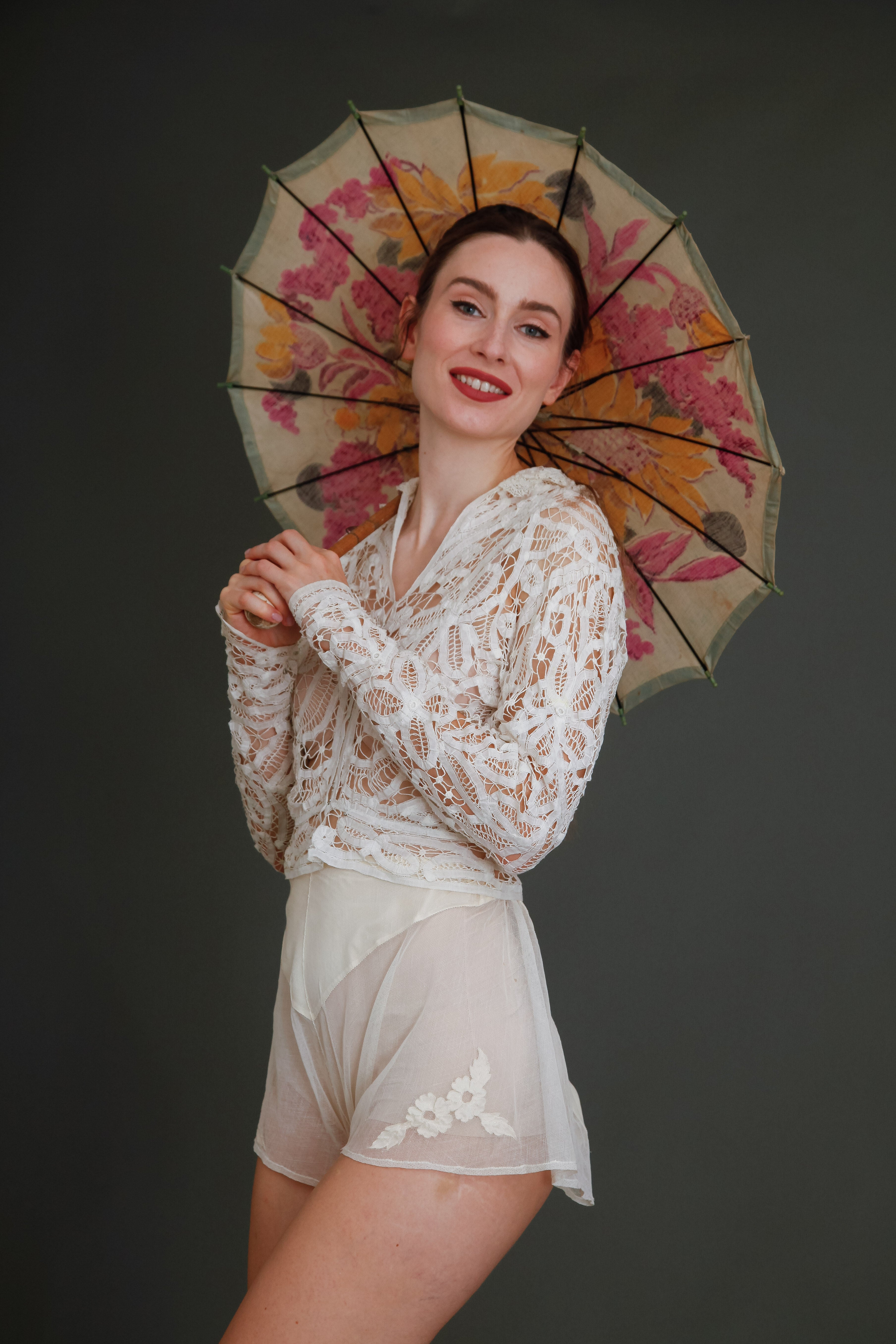 Delicate 1910 Battemburg Lace Blouse