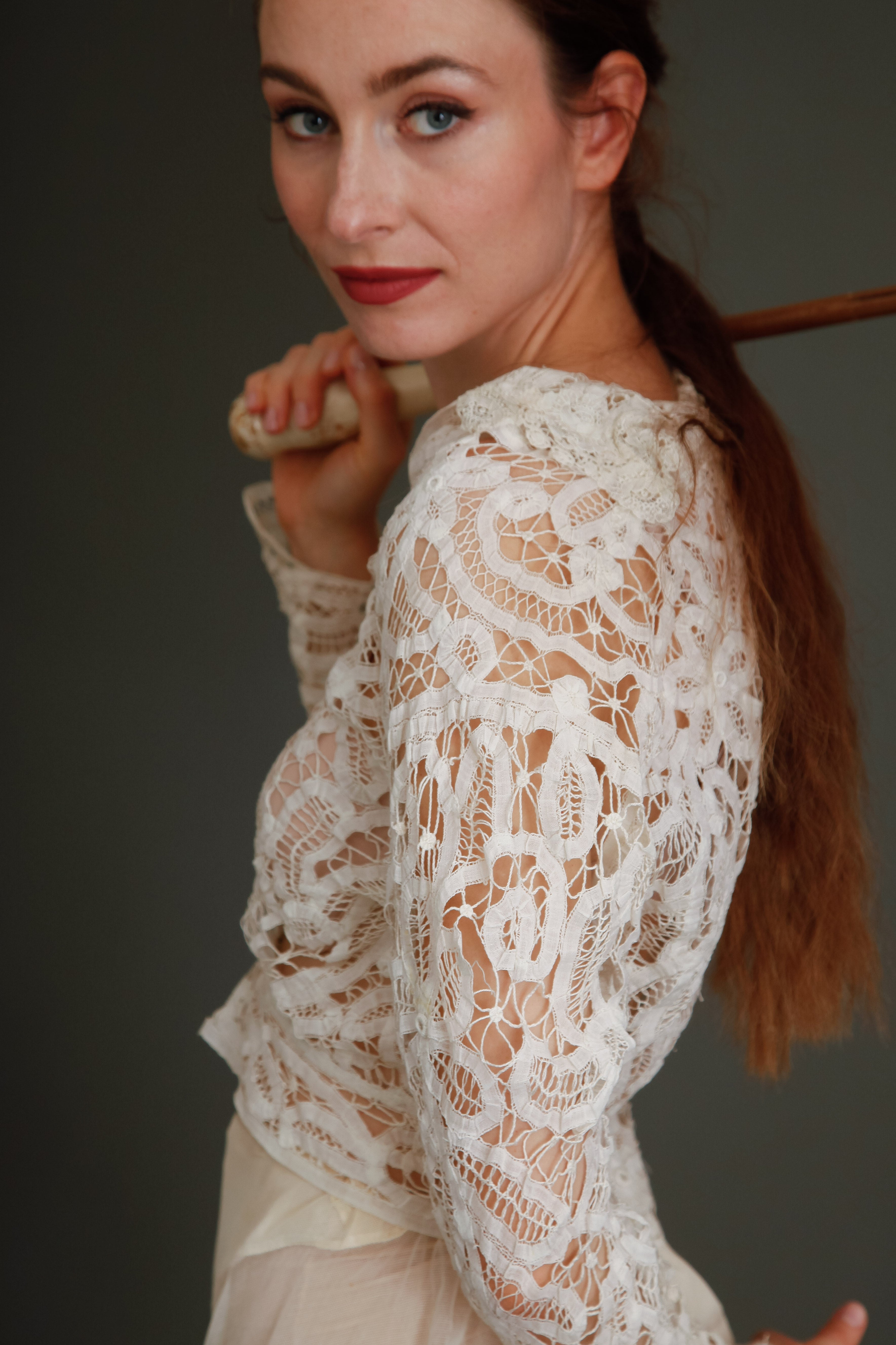 Delicate 1910 Battemburg Lace Blouse