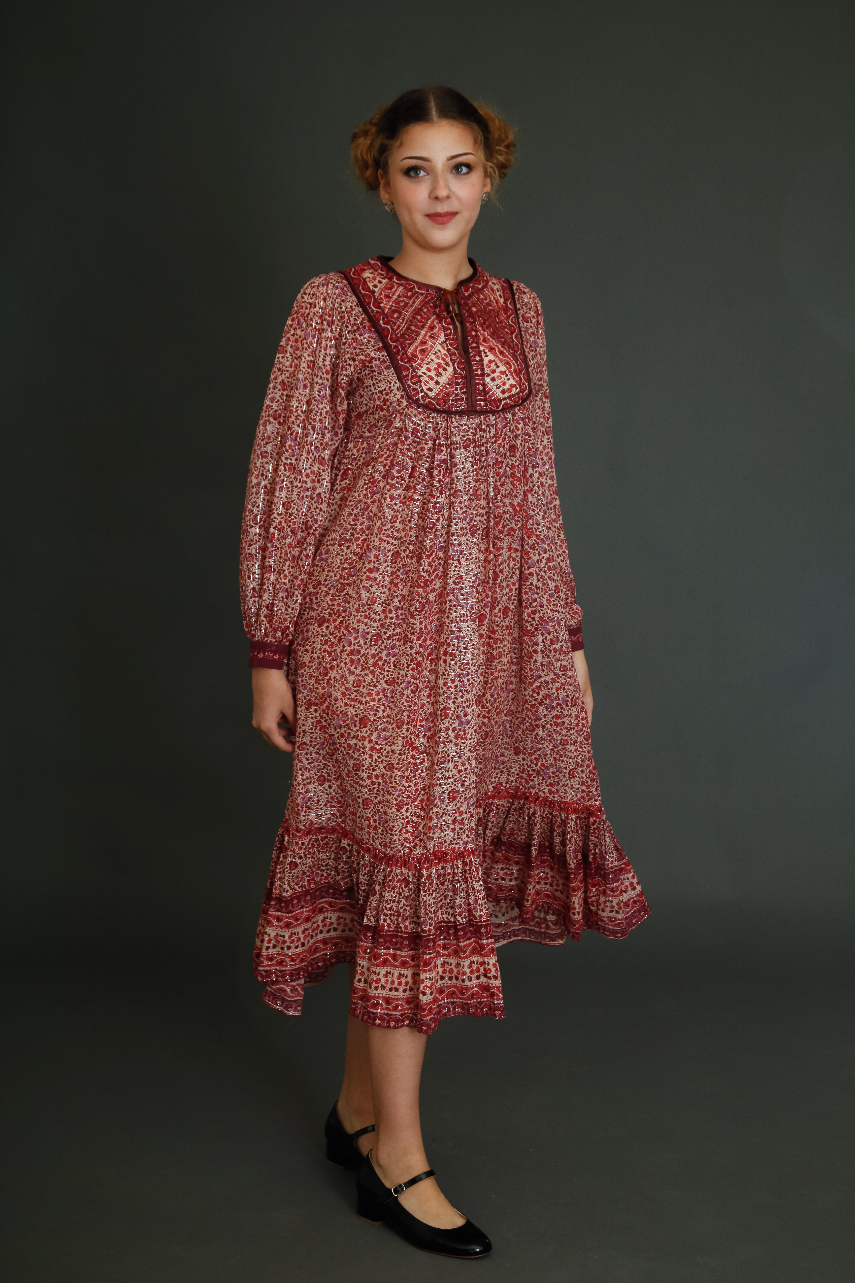Late 70s Indian Gauze Dress
