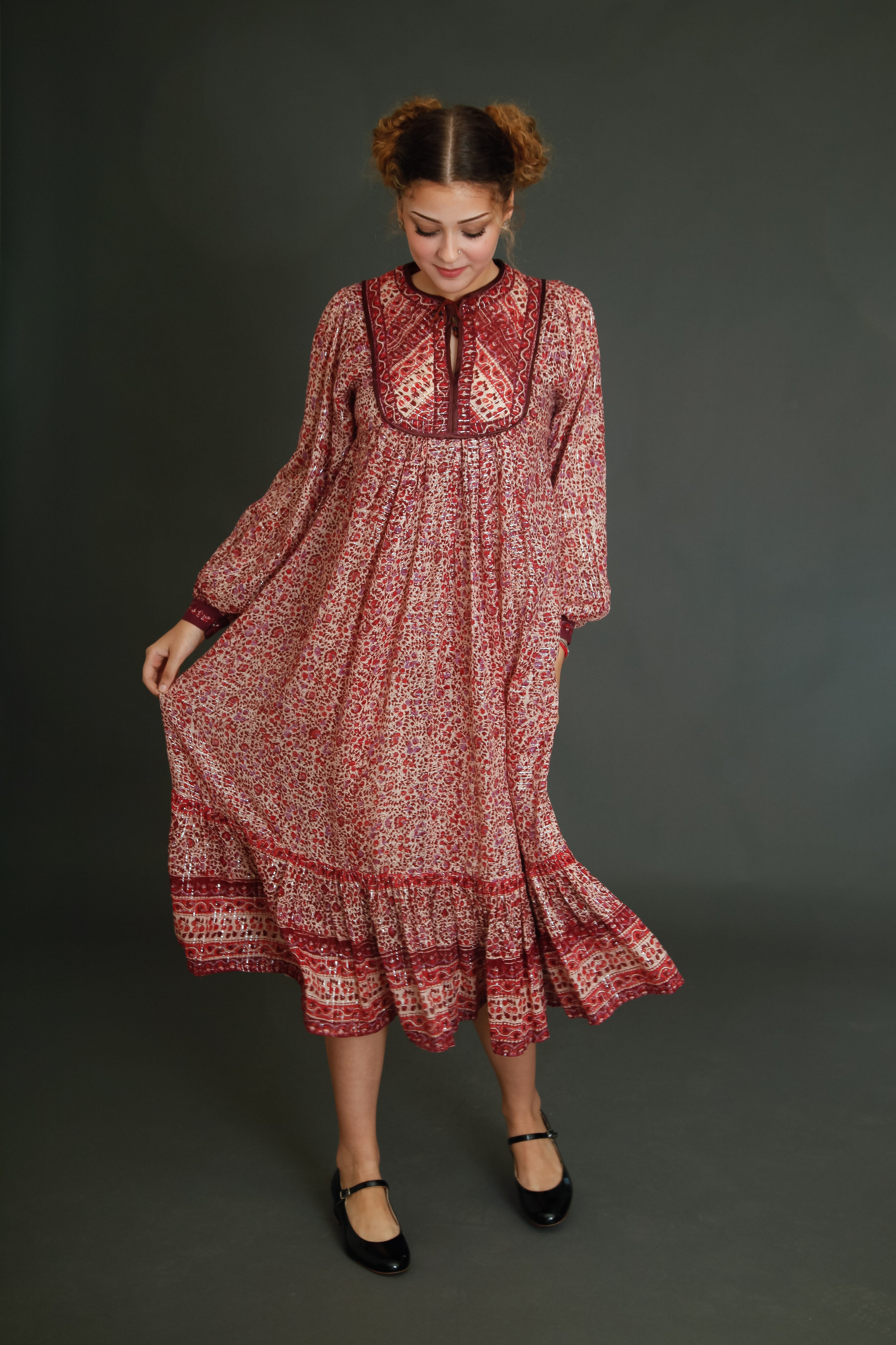 Late 70s Indian Gauze Dress