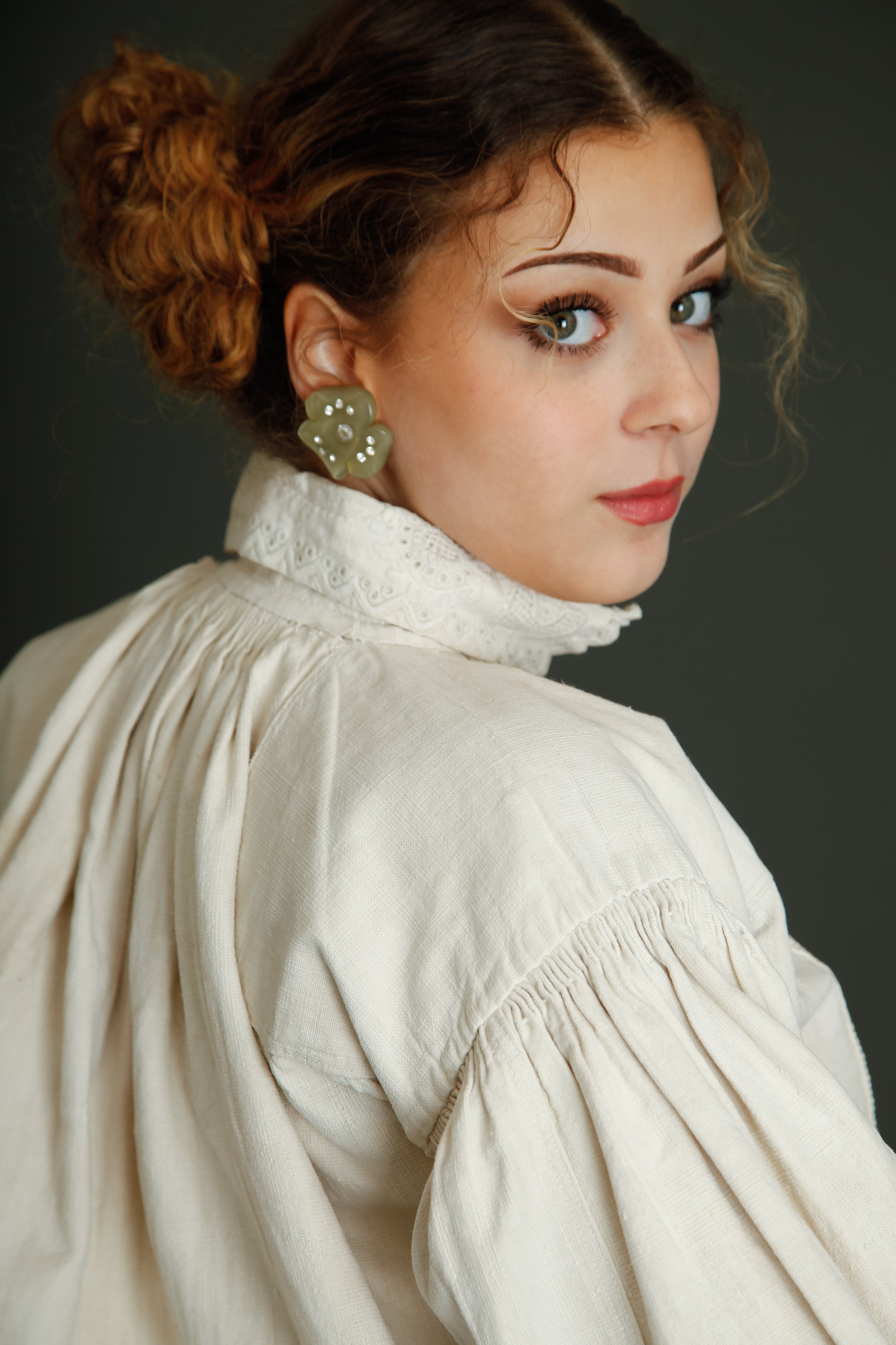 1930 Romanian Embroidered Folk Blouse