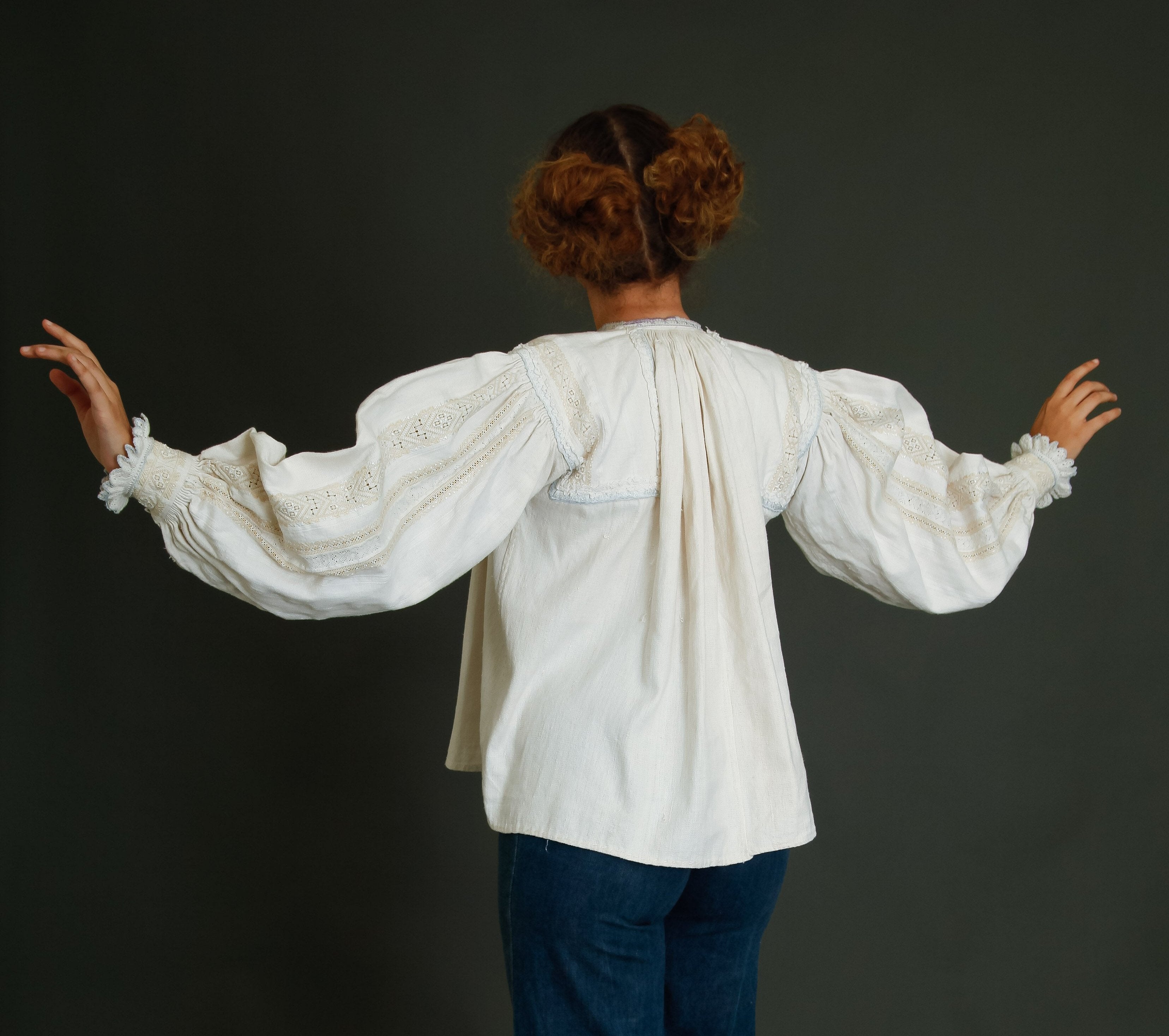 Antique Romanian Folk Blouse