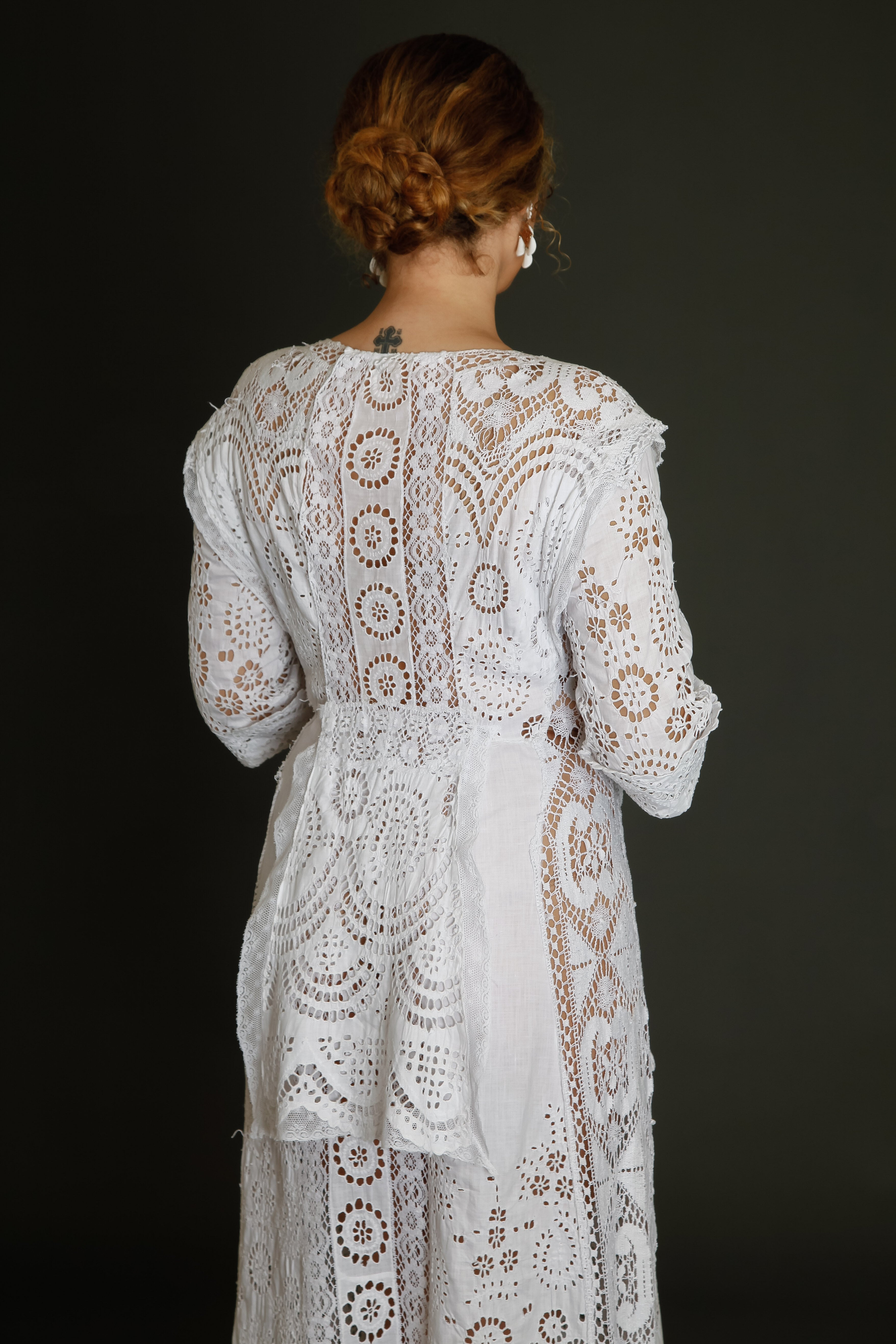 Stunning Hand Embroidered Edwardian Dress