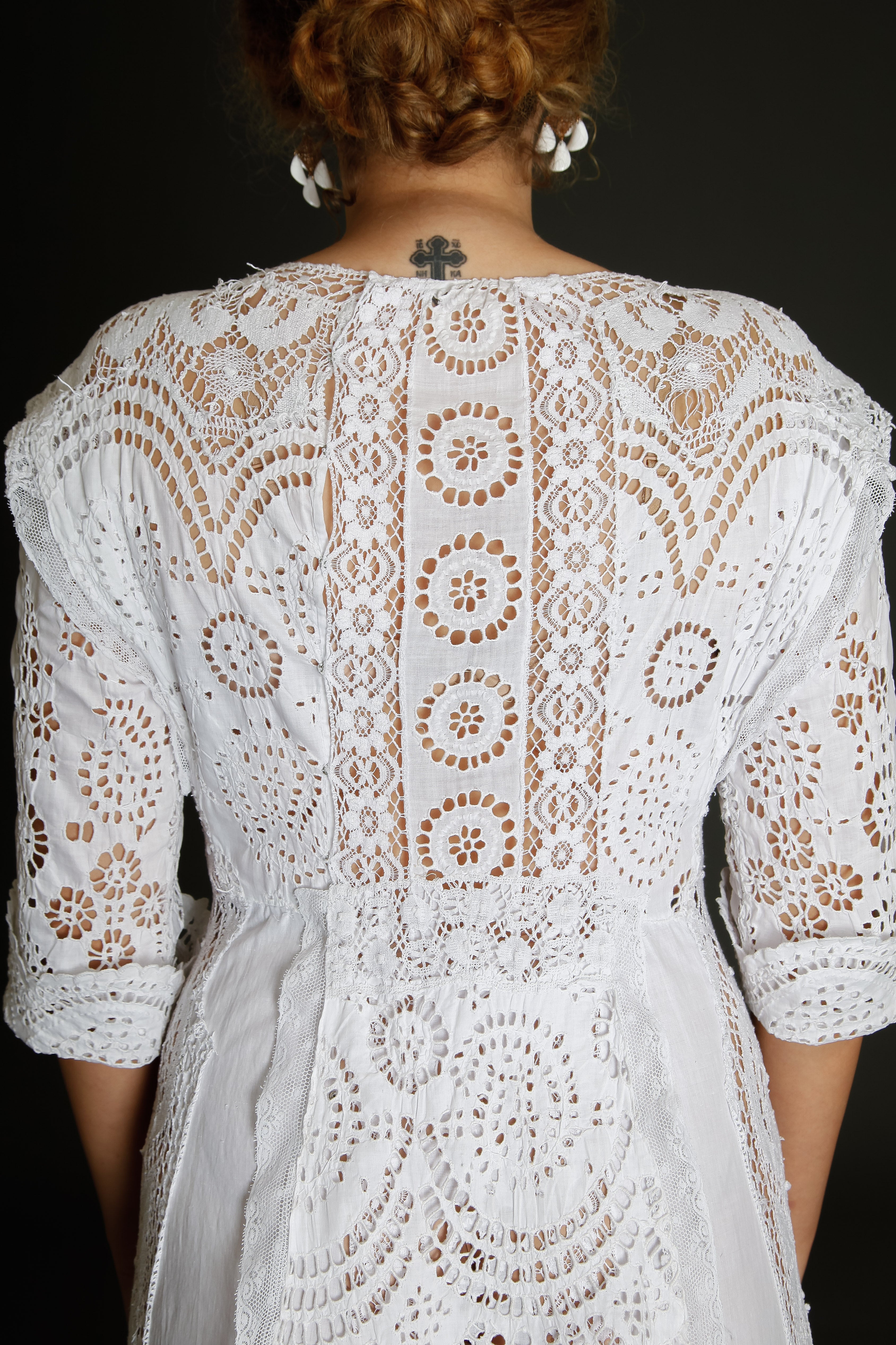 Stunning Hand Embroidered Edwardian Dress