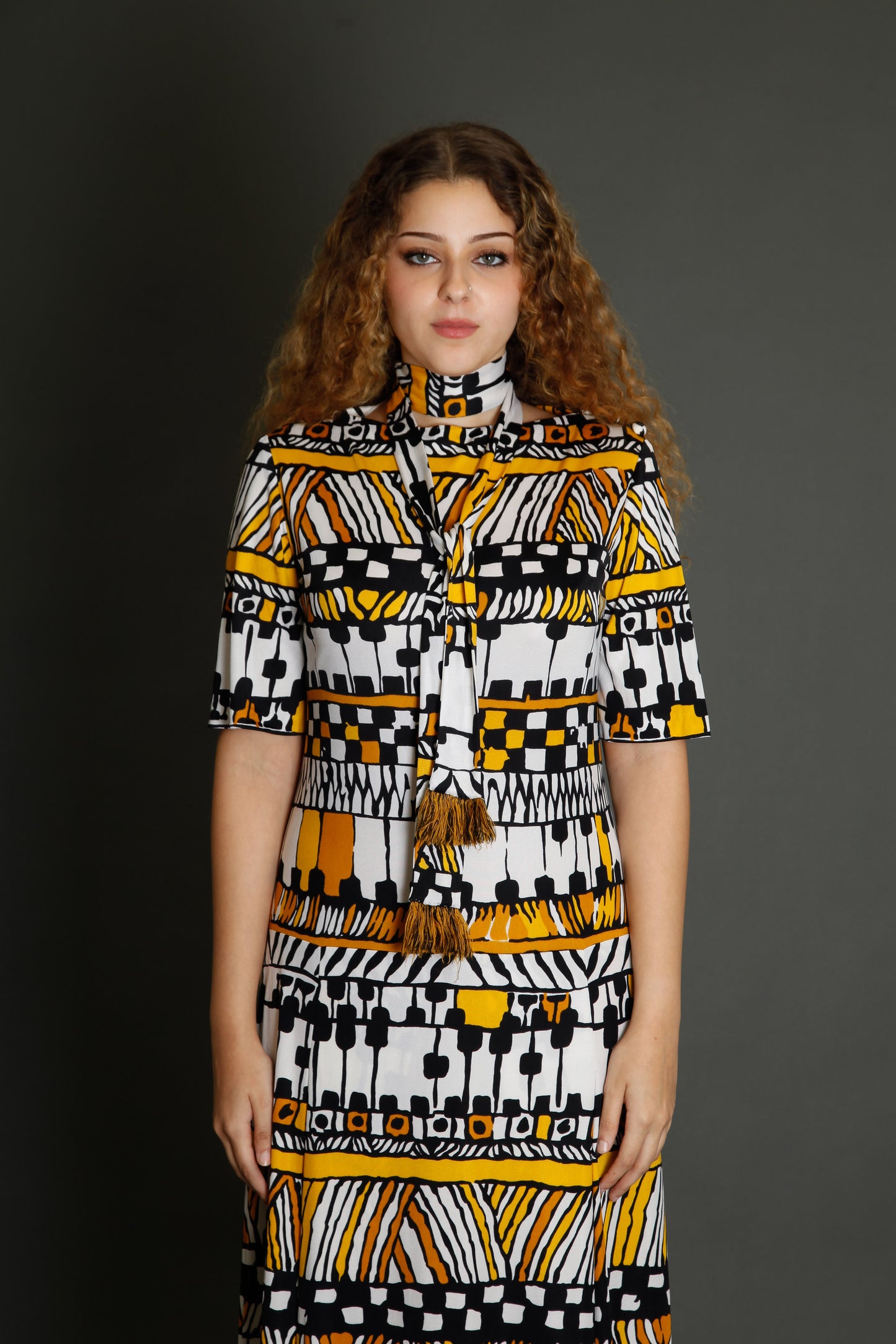 70s Tricosa Jersey Long Dress