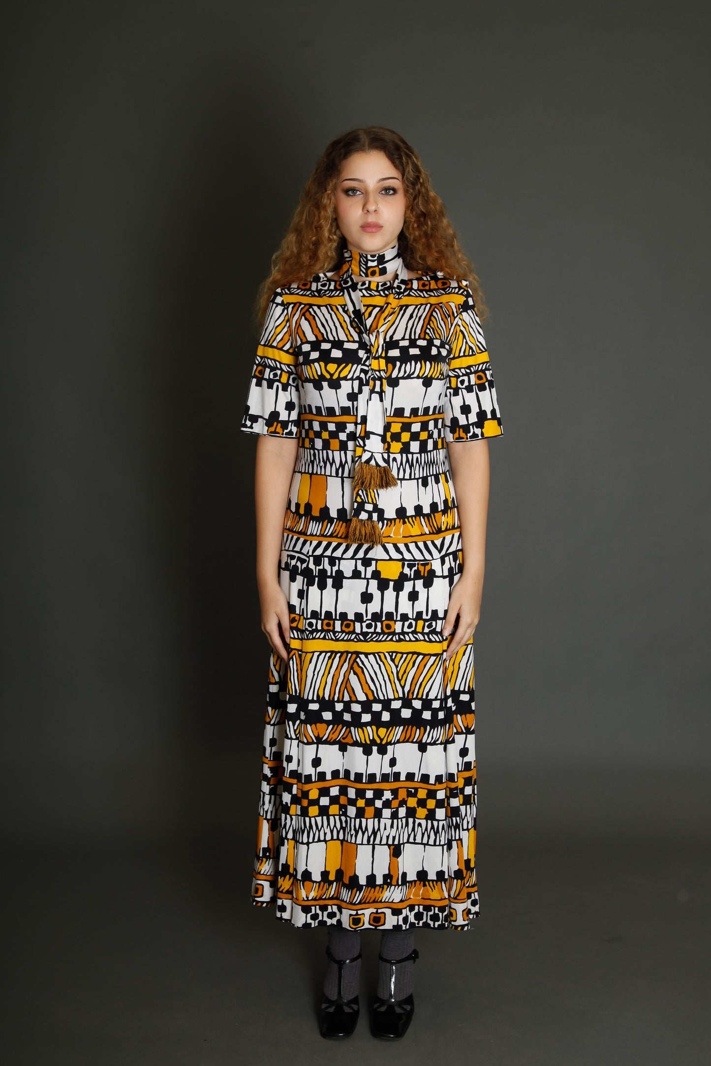 70s Tricosa Jersey Long Dress