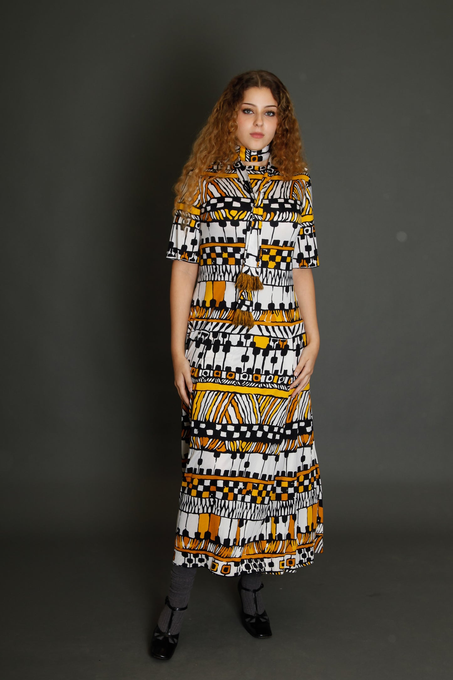 70s Tricosa Jersey Long Dress