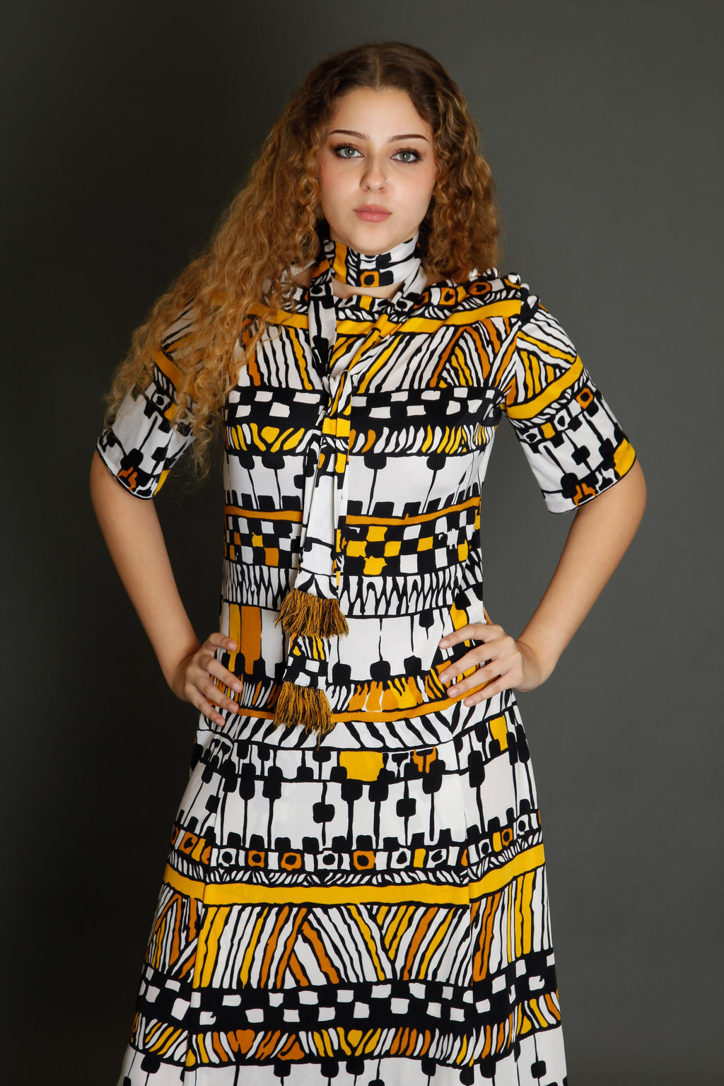 70s Tricosa Jersey Long Dress